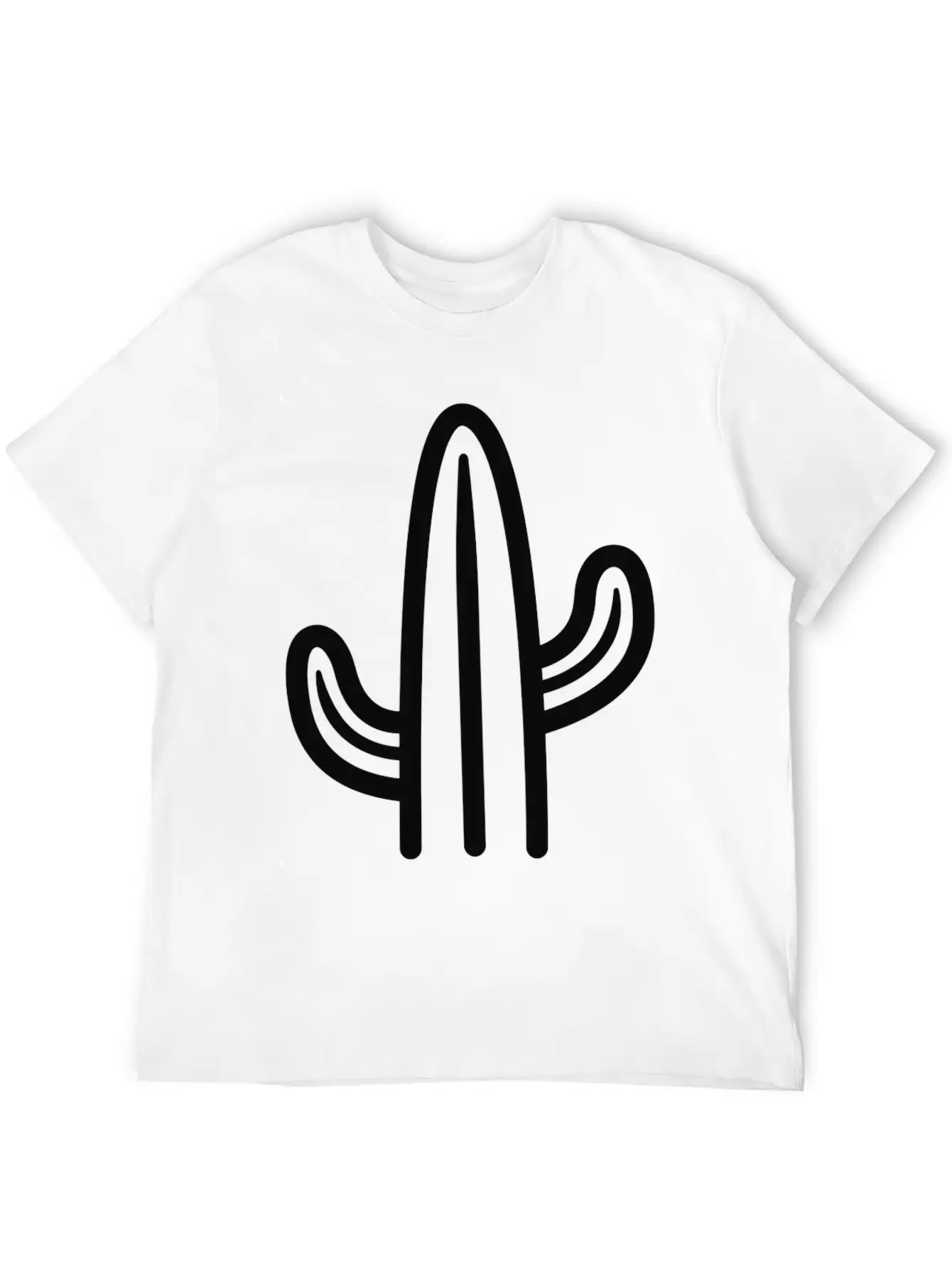 Minimalistic Cactus Essential Cotton Tee For Daily Outfits ¨C Unisex Style