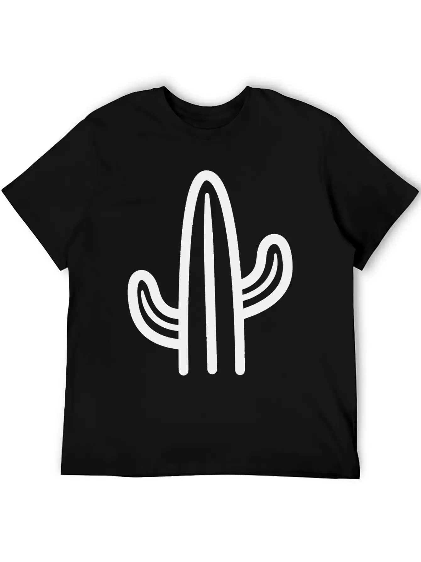 Minimalistic Cactus Essential Cotton Tee For Daily Outfits ¨C Unisex Style
