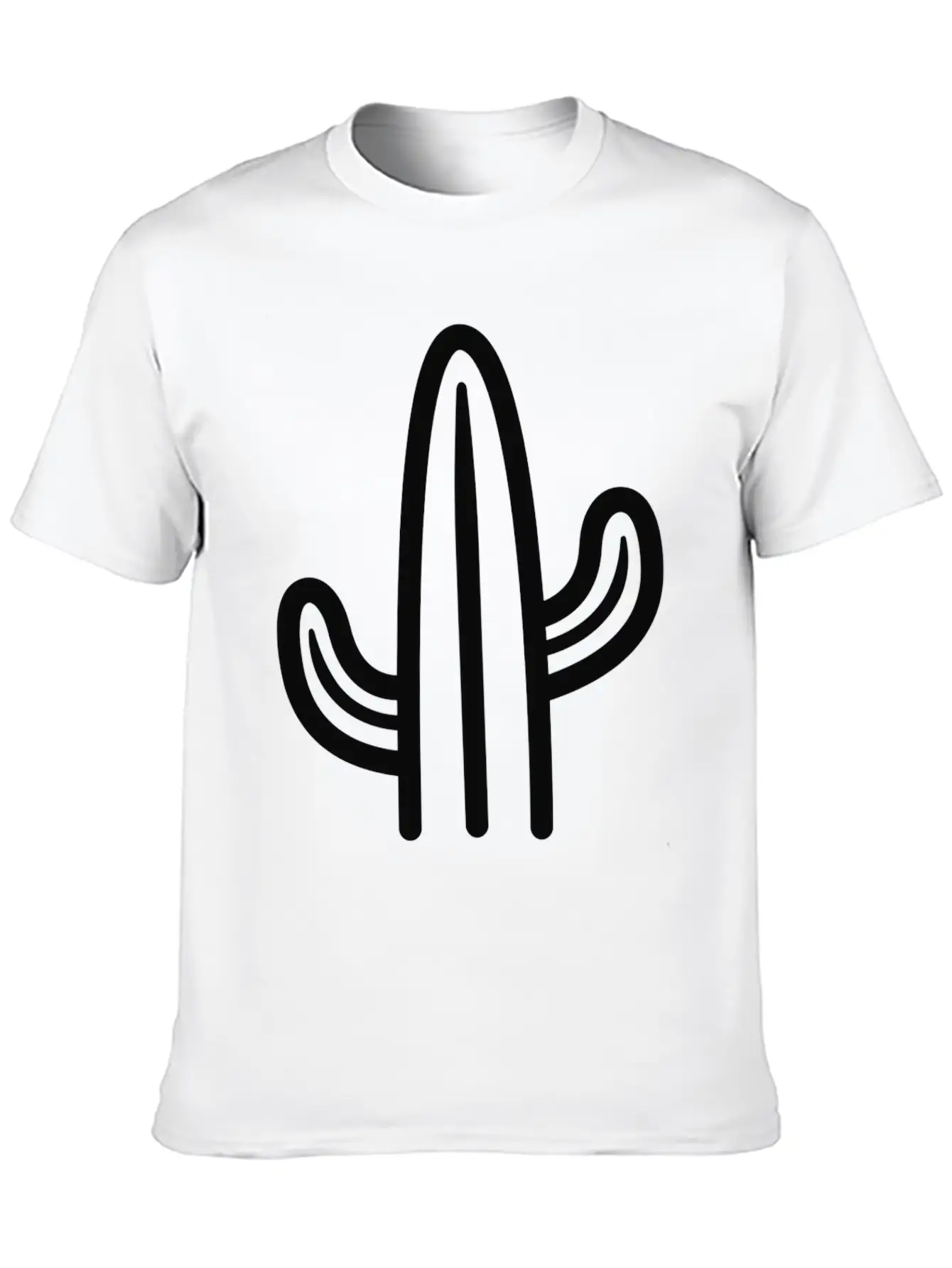 Minimalistic Cactus Essential Cotton Tee For Daily Outfits ¨C Unisex Style