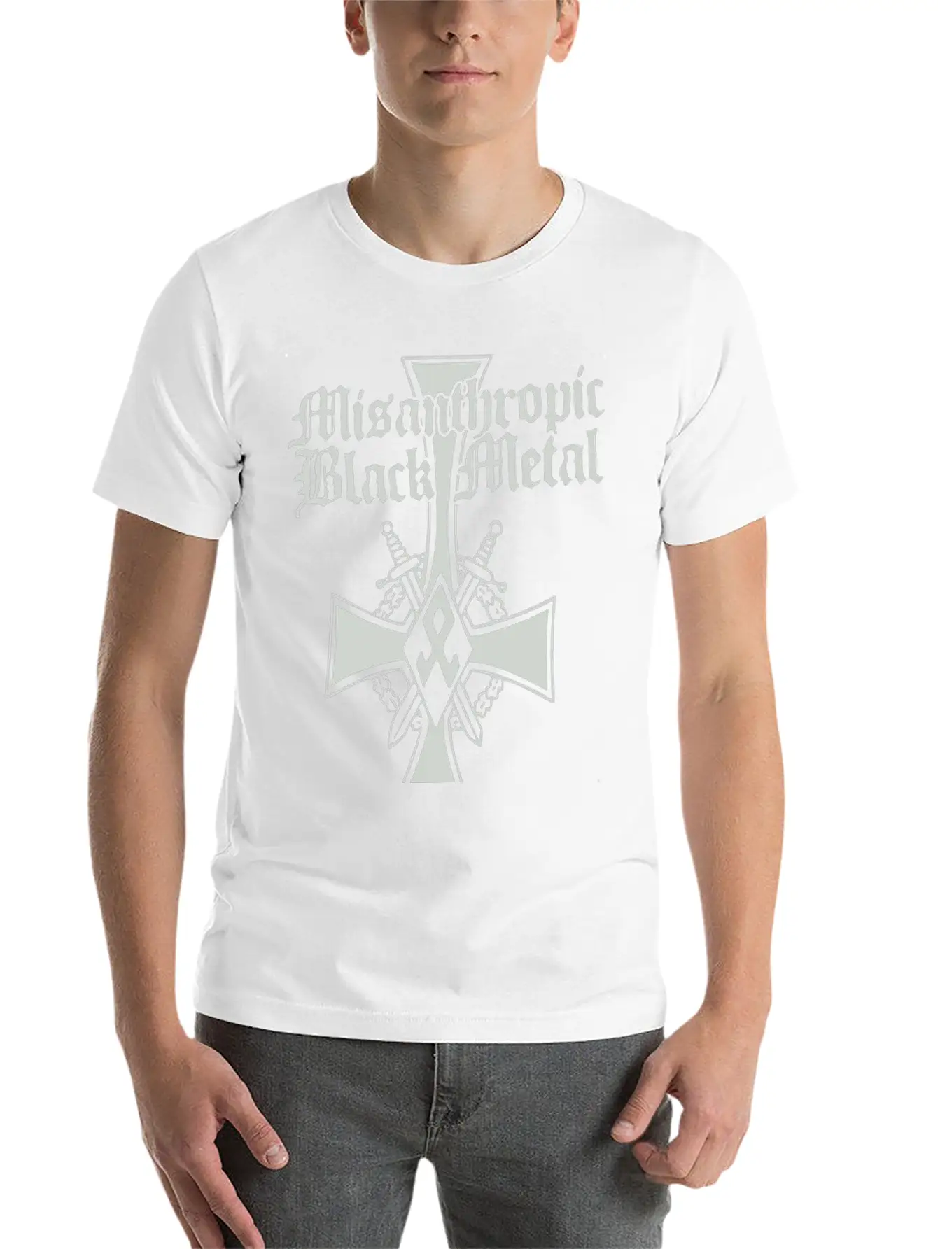 Misanthropic Black Metal Basic Graphic T-Shirt ¨C Daily Comfort In Soft Cotton