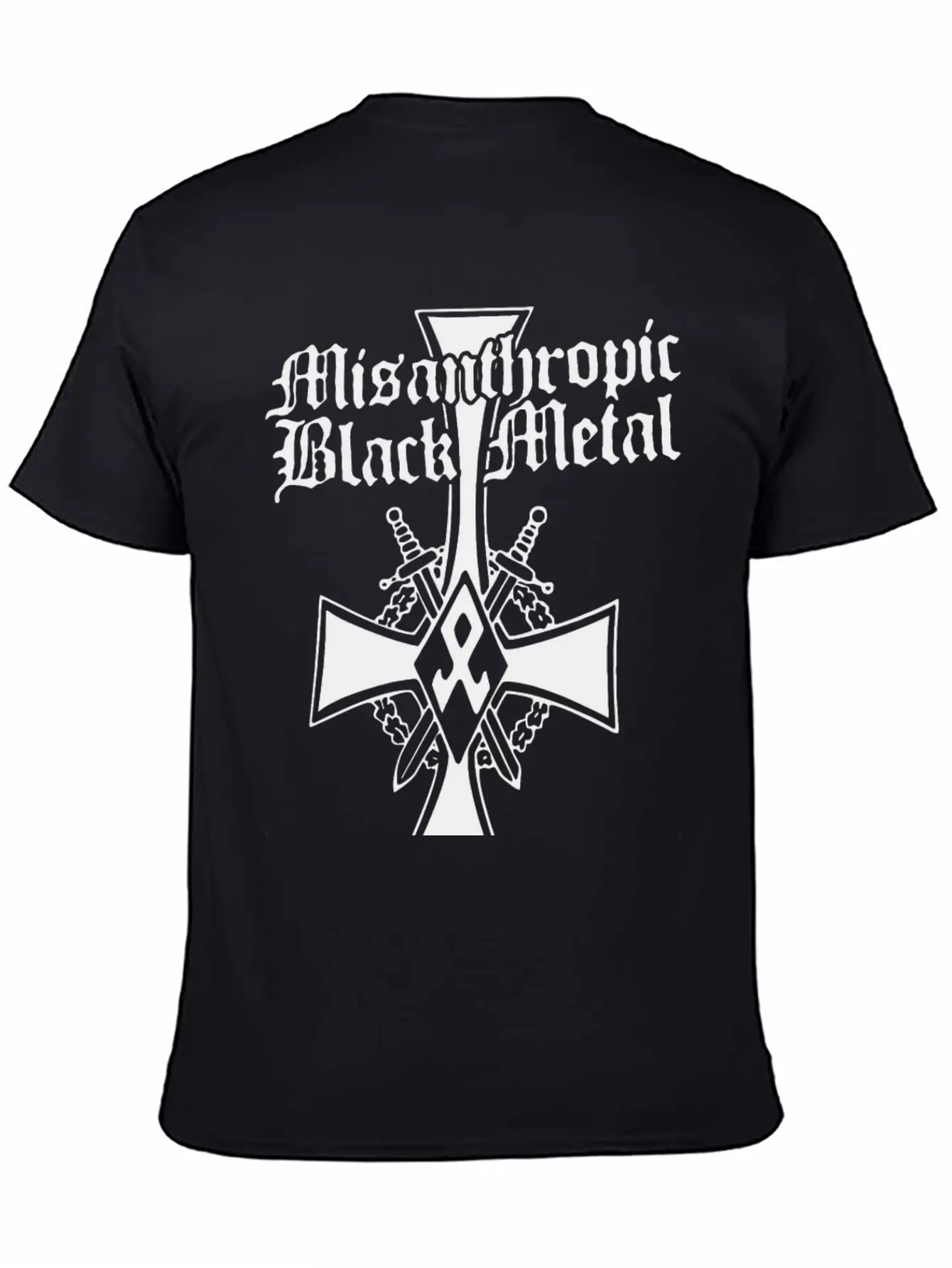 Misanthropic Black Metal Basic Graphic T-Shirt ¨C Daily Comfort In Soft Cotton