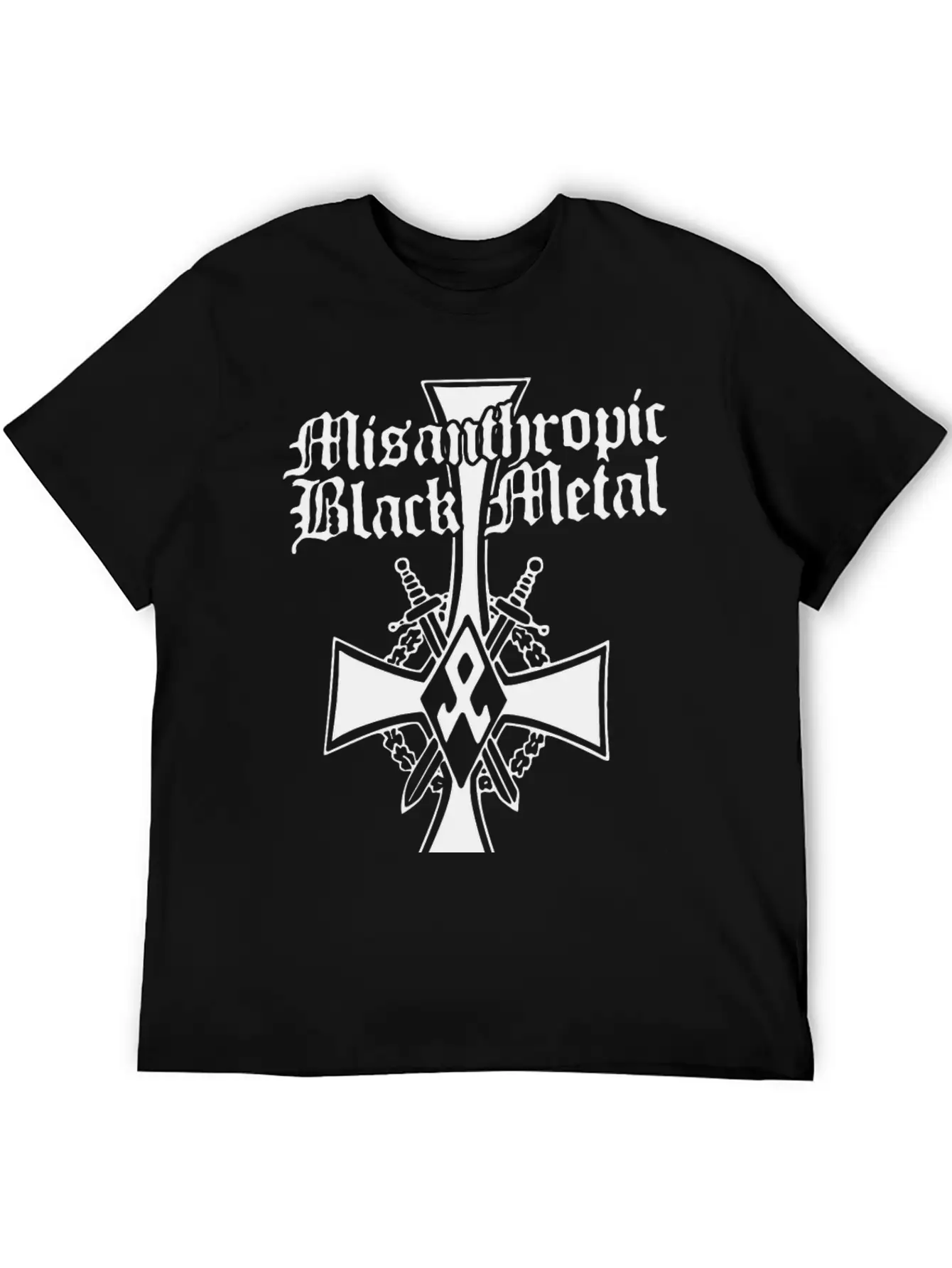 Misanthropic Black Metal Basic Graphic T-Shirt ¨C Daily Comfort In Soft Cotton