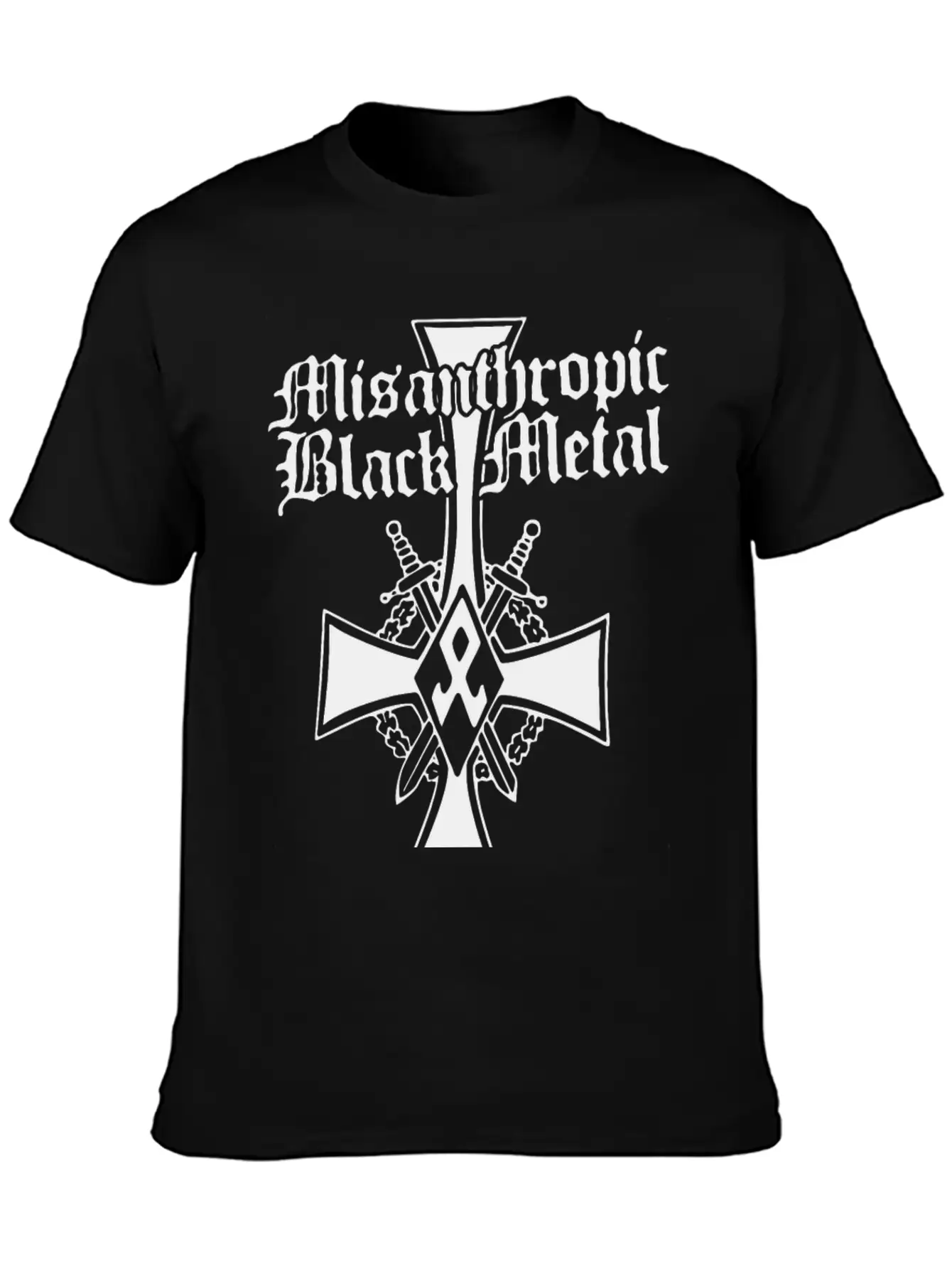 Misanthropic Black Metal Basic Graphic T-Shirt ¨C Daily Comfort In Soft Cotton