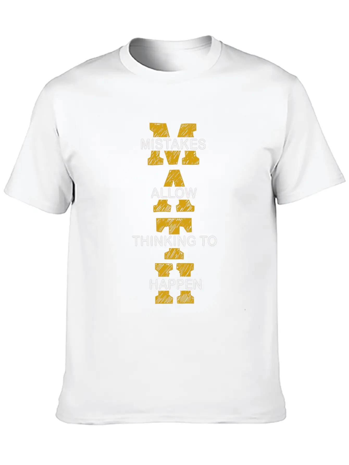 Mistakes Allow Thinking To Happen School Math Basic Graphic T-Shirt ¨C Daily Comfort In Soft Cotton