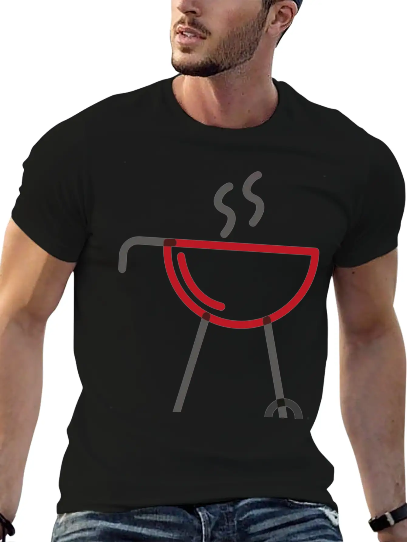 Mister Good Looking Is Cooking Basic Graphic T-Shirt ¨C Daily Comfort In Soft Cotton