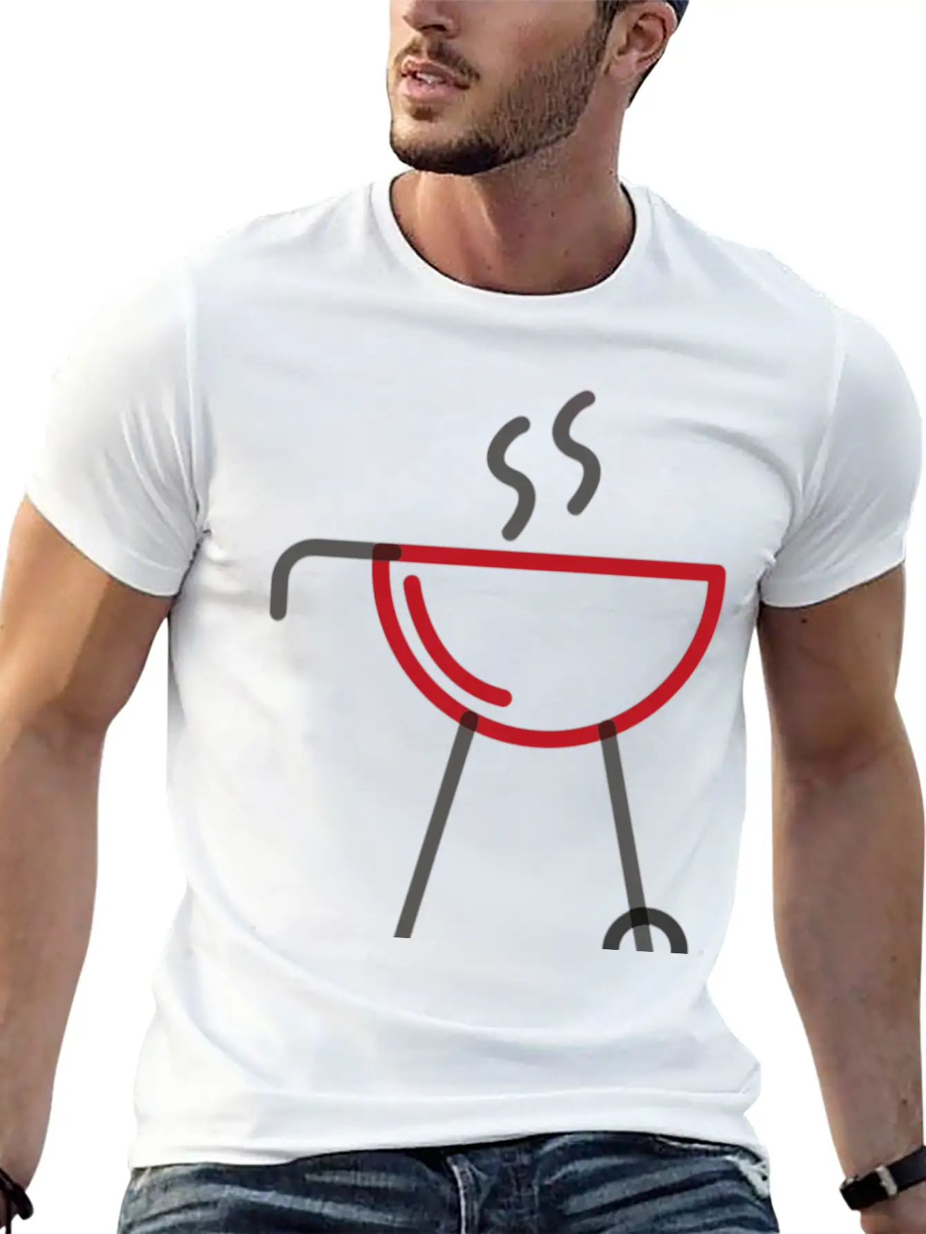 Mister Good Looking Is Cooking Basic Graphic T-Shirt ¨C Daily Comfort In Soft Cotton