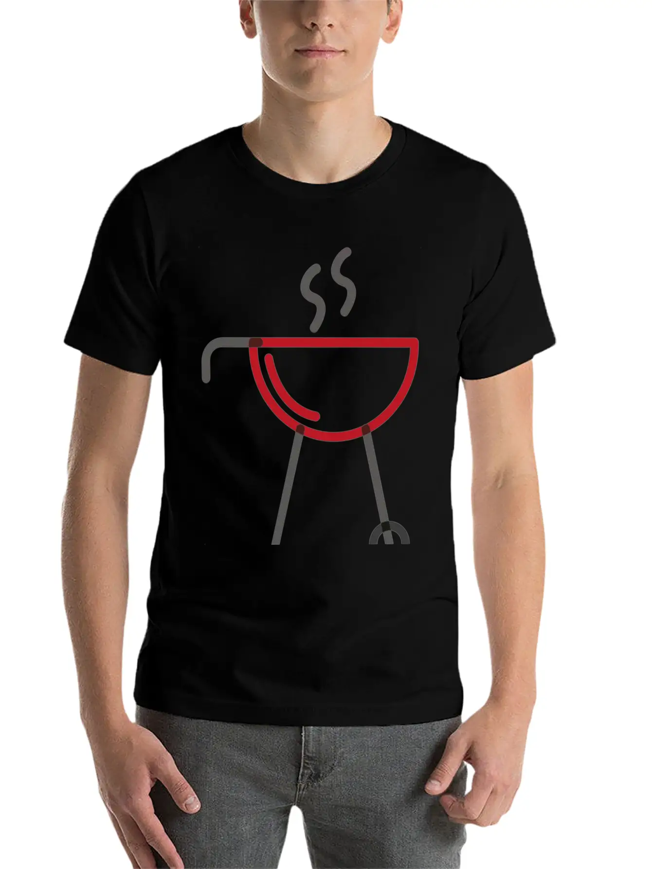 Mister Good Looking Is Cooking Basic Graphic T-Shirt ¨C Daily Comfort In Soft Cotton