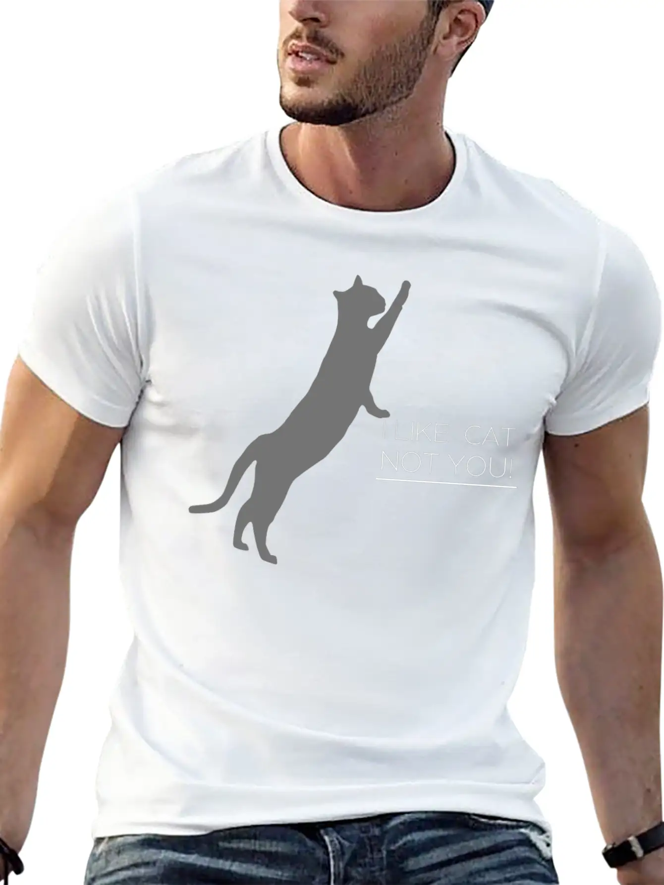 Modern Cat Basic Graphic T-Shirt ¨C Daily Comfort In Soft Cotton