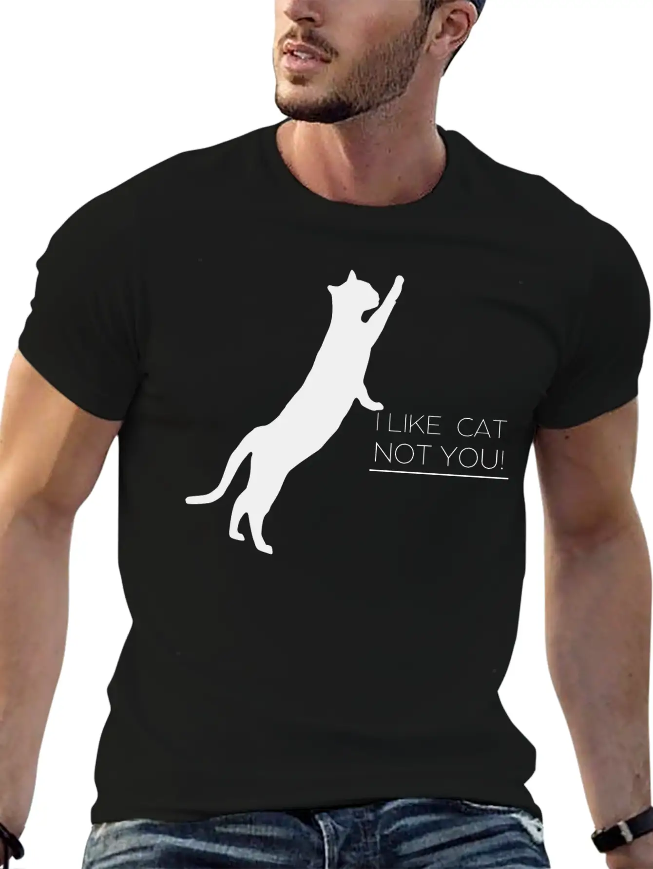 Modern Cat Basic Graphic T-Shirt ¨C Daily Comfort In Soft Cotton
