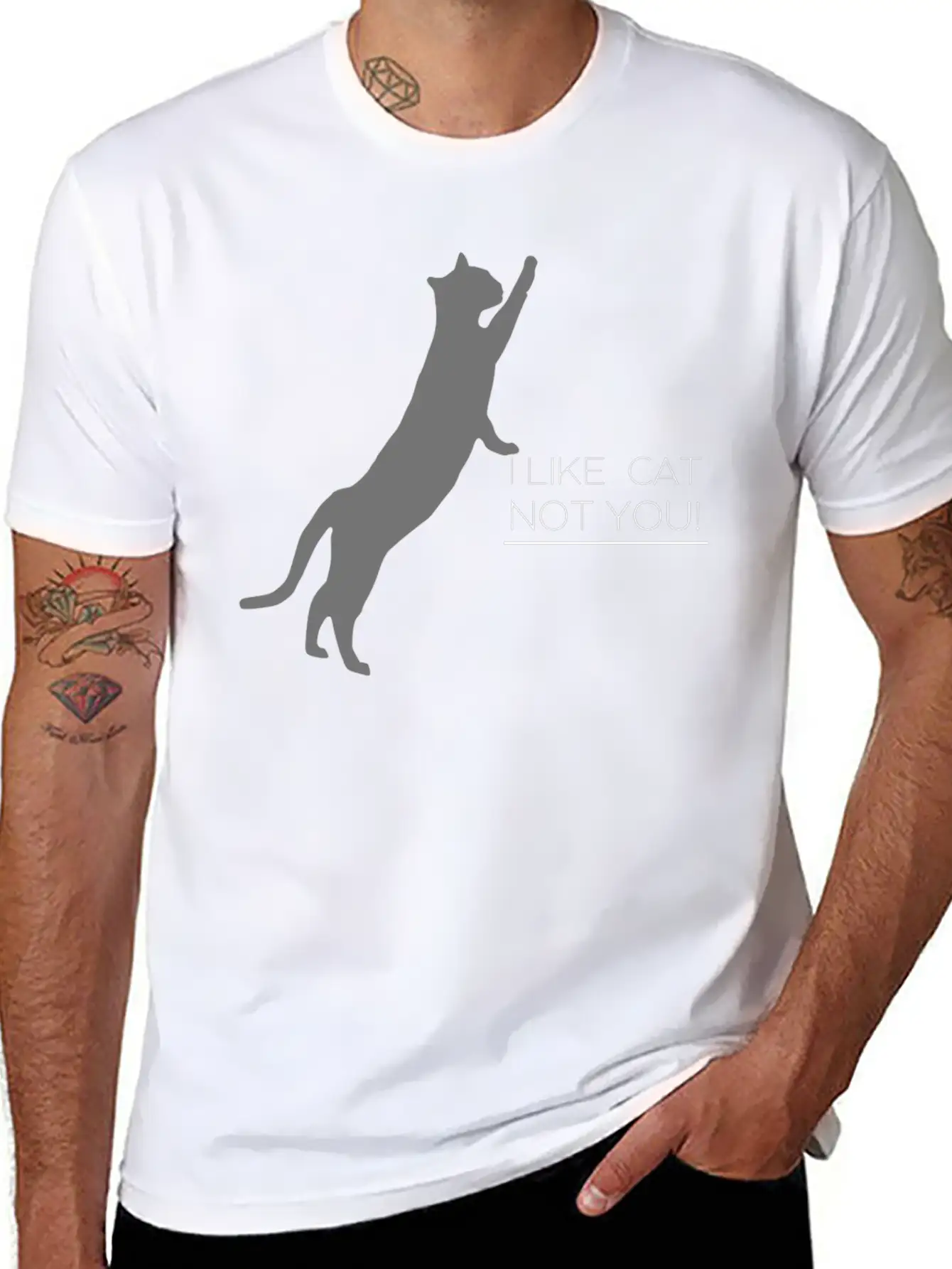 Modern Cat Basic Graphic T-Shirt ¨C Daily Comfort In Soft Cotton