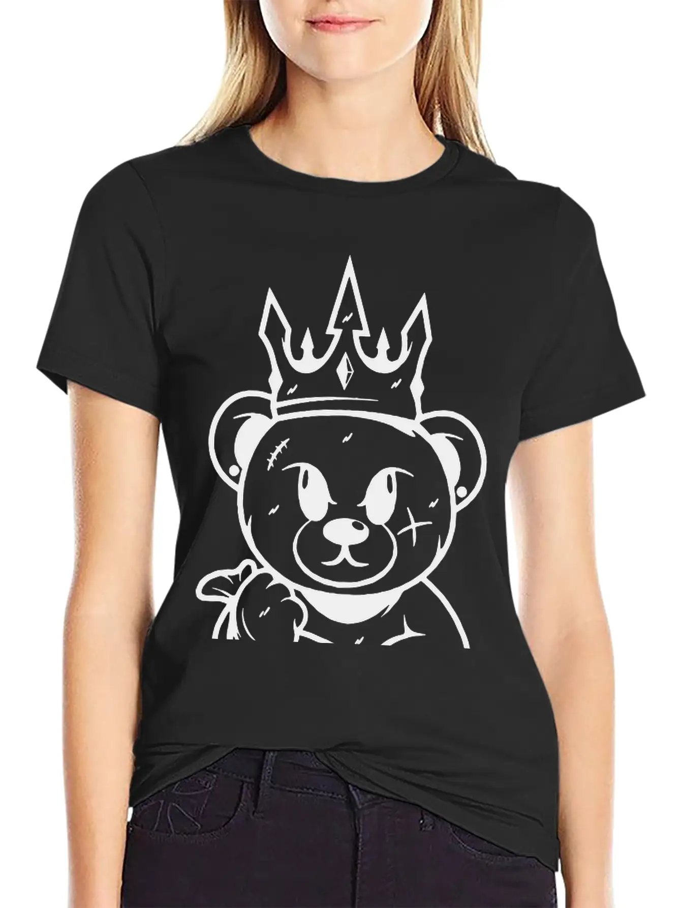 Money King, Money Bear, Gangster Bear Basic Graphic T-Shirt ¨C Daily Comfort In Soft Cotton