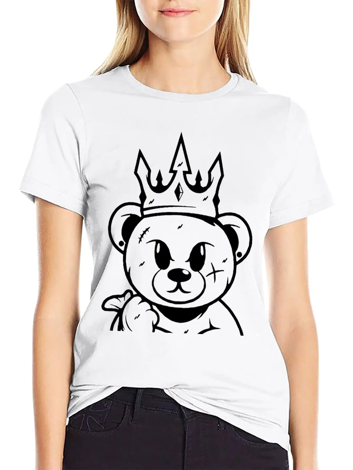 Money King, Money Bear, Gangster Bear Basic Graphic T-Shirt ¨C Daily Comfort In Soft Cotton
