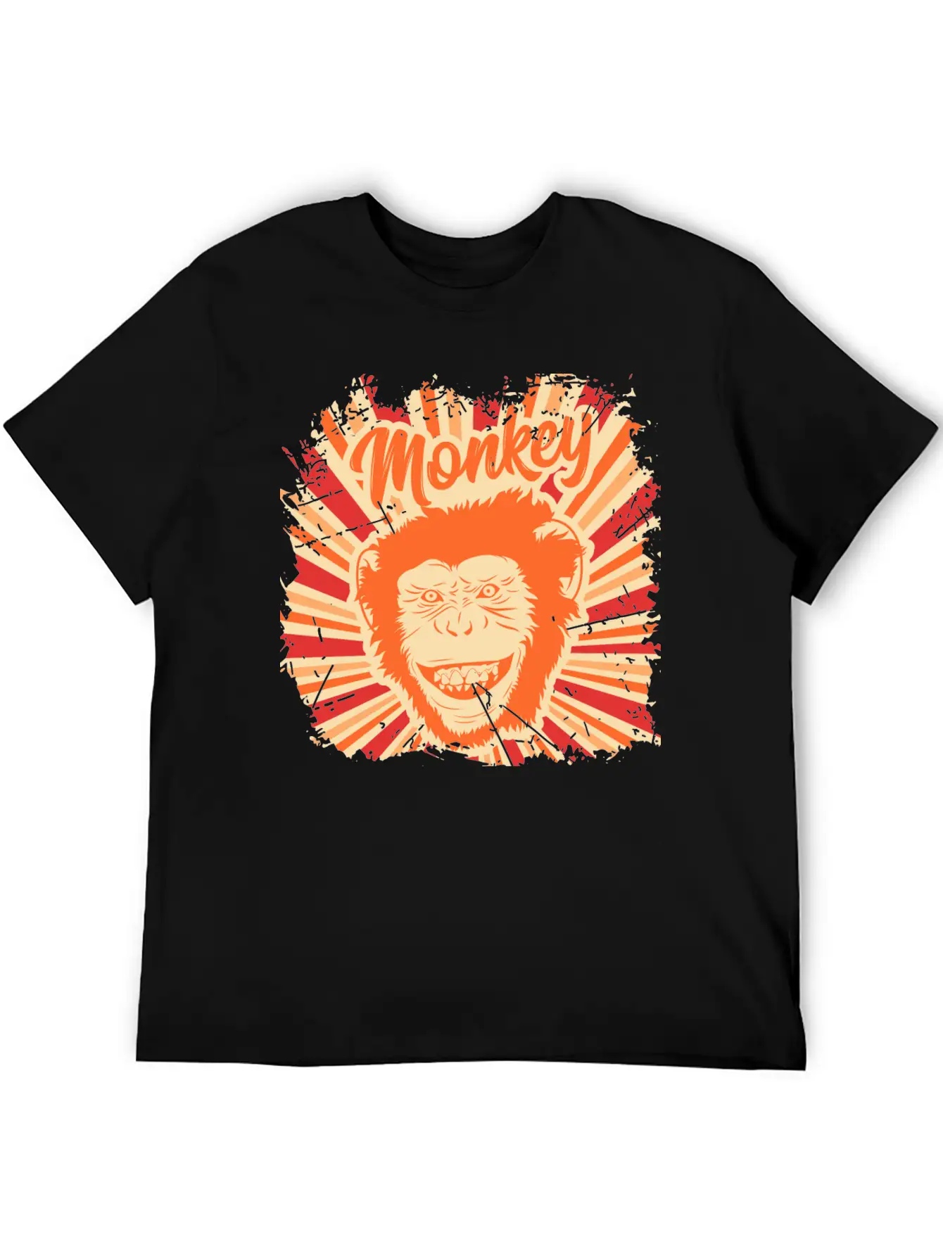 Monkey Funny Animal Ape Gift Monkeys Retro Vintage Soft Cotton Short Sleeve Tee ¨C Unisex Wardrobe Staple