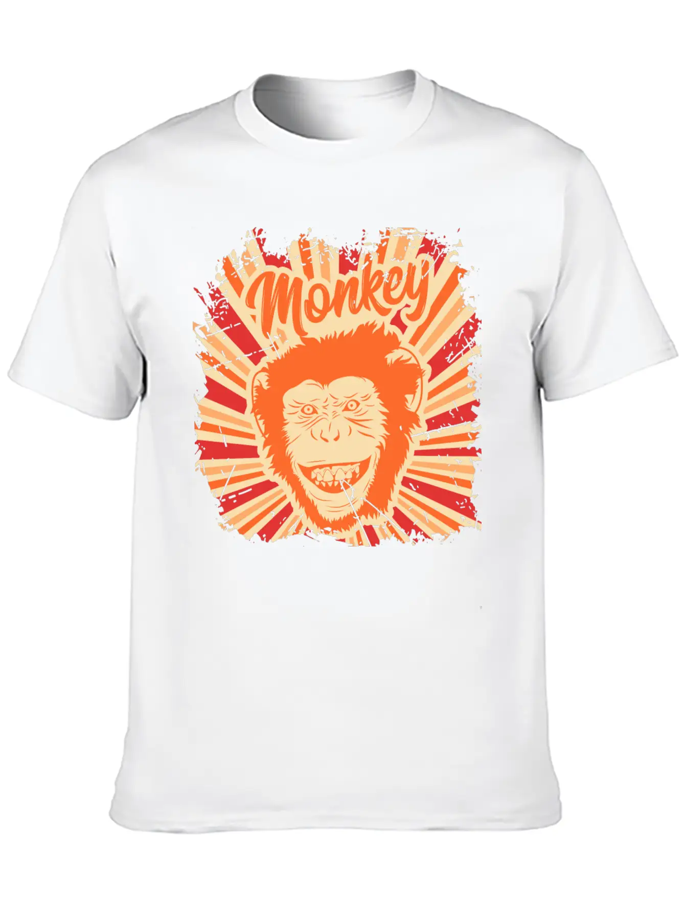 Monkey Funny Animal Ape Gift Monkeys Retro Vintage Soft Cotton Short Sleeve Tee ¨C Unisex Wardrobe Staple