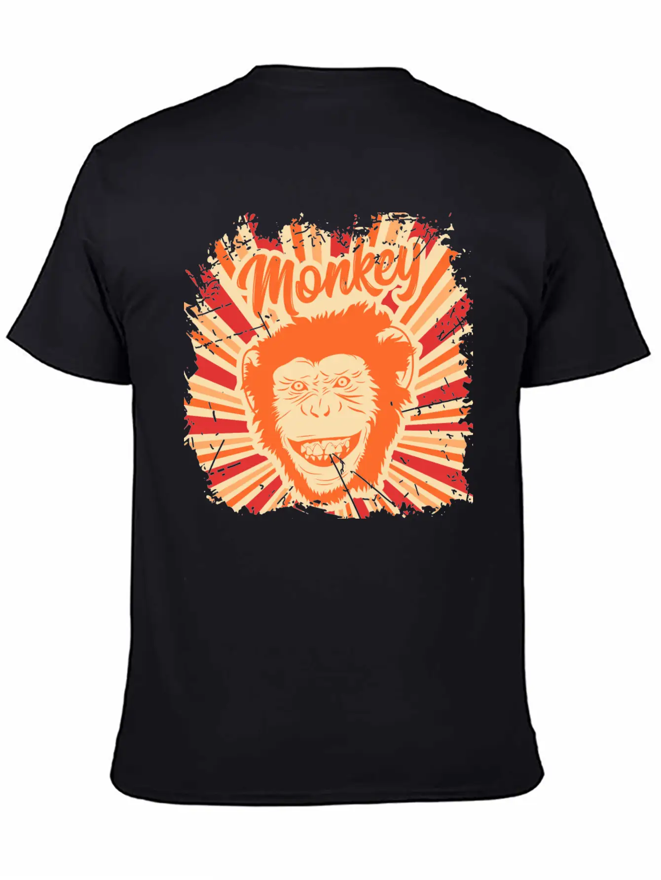 Monkey Funny Animal Ape Gift Monkeys Retro Vintage Soft Cotton Short Sleeve Tee ¨C Unisex Wardrobe Staple