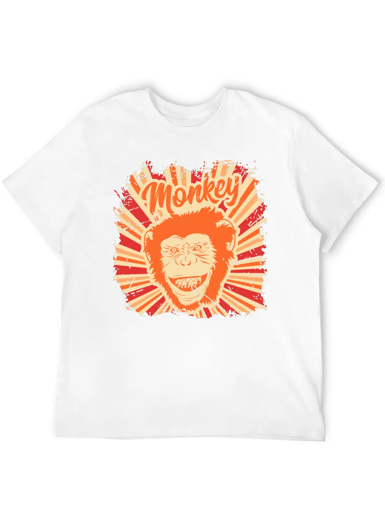 Monkey Funny Animal Ape Gift Monkeys Retro Vintage Soft Cotton Short Sleeve Tee ¨C Unisex Wardrobe Staple