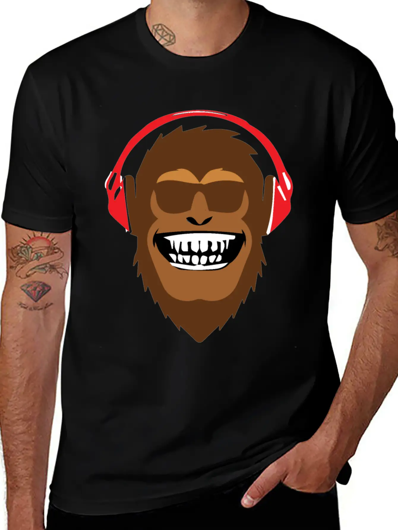 Monkey Music Soft Cotton Short Sleeve Tee ¨C Unisex Wardrobe Staple