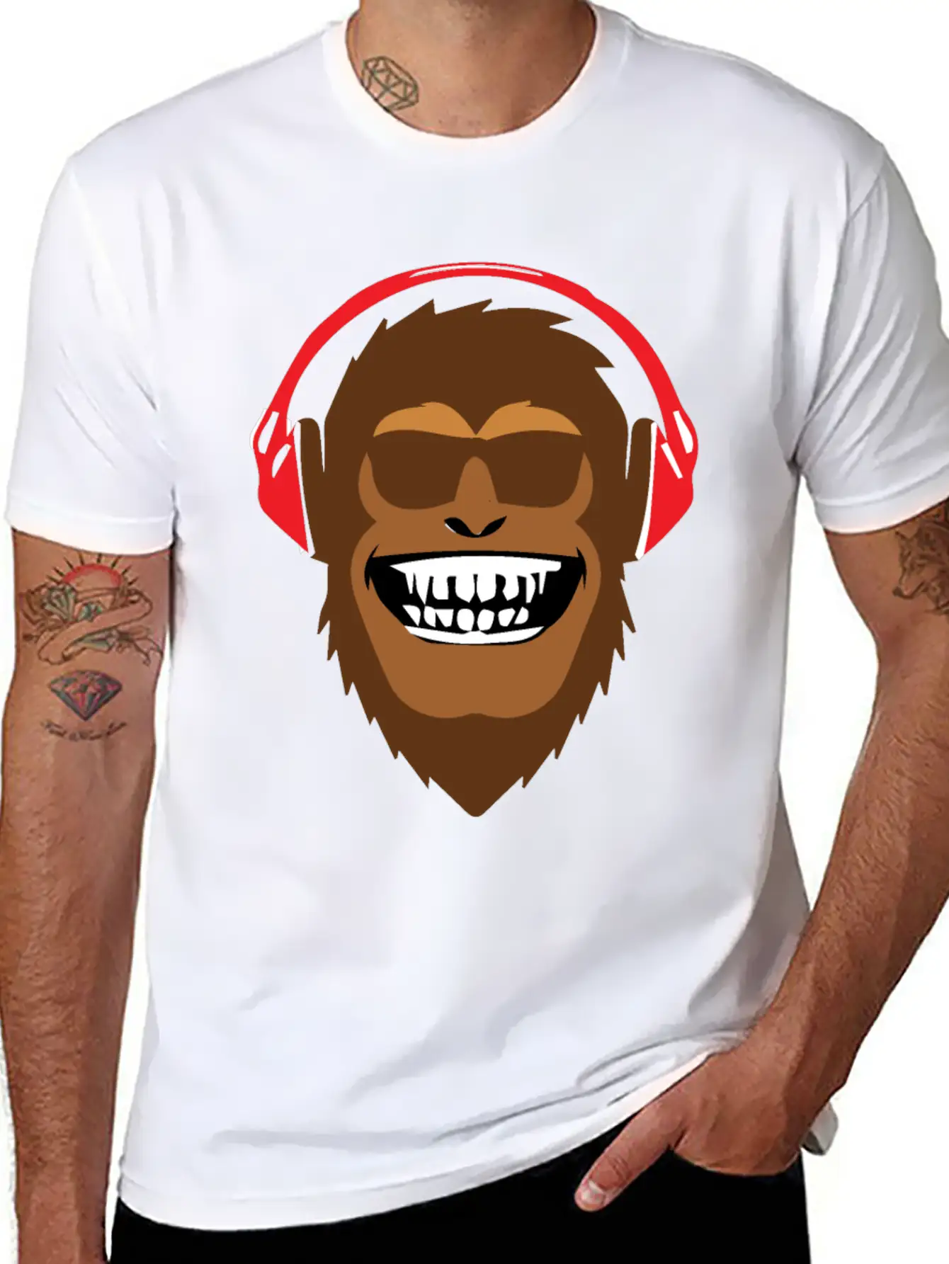 Monkey Music Soft Cotton Short Sleeve Tee ¨C Unisex Wardrobe Staple