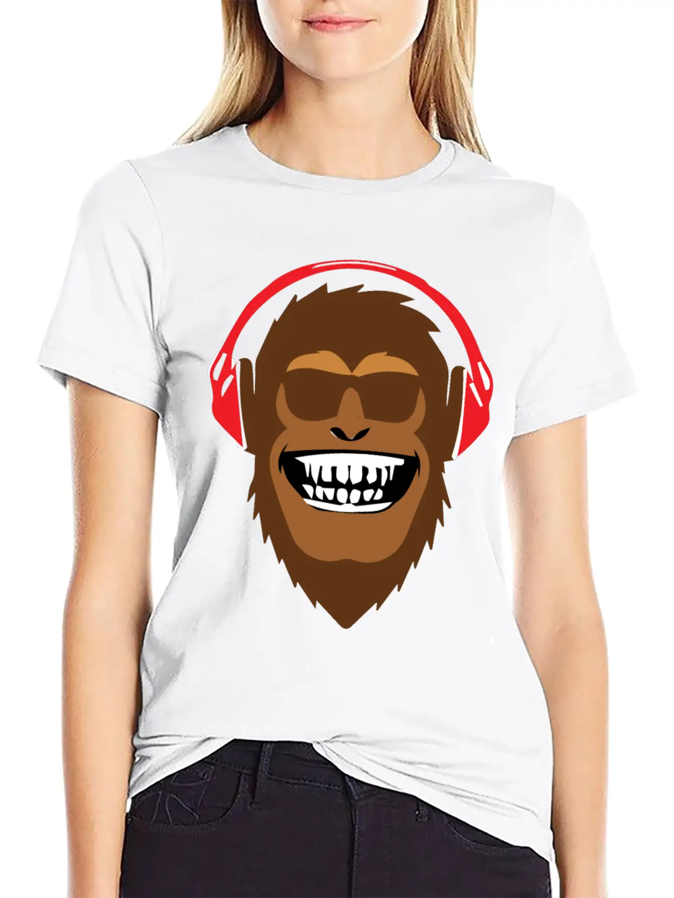 Monkey Music Soft Cotton Short Sleeve Tee ¨C Unisex Wardrobe Staple