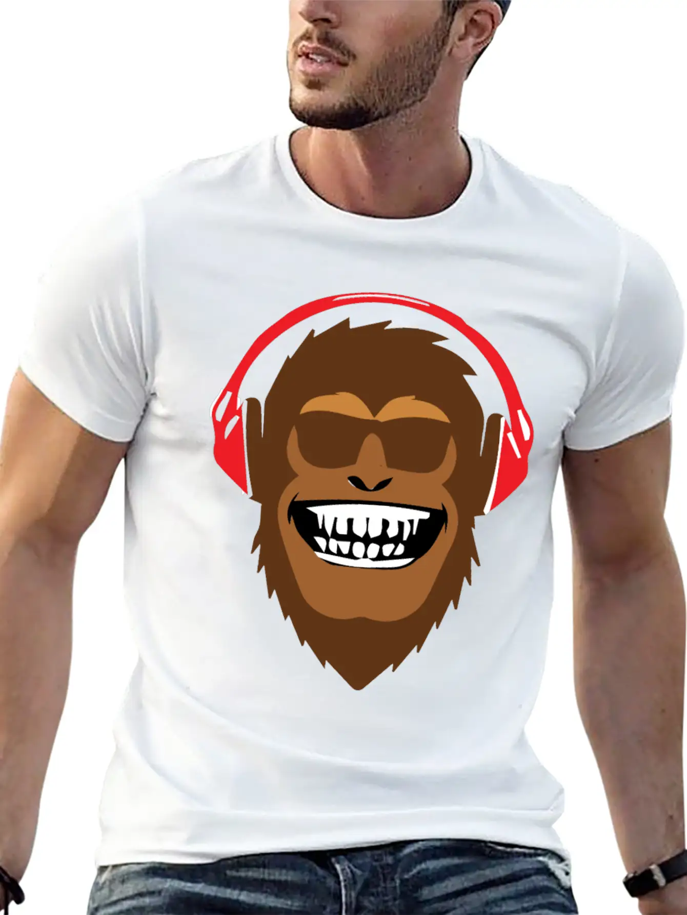 Monkey Music Soft Cotton Short Sleeve Tee ¨C Unisex Wardrobe Staple