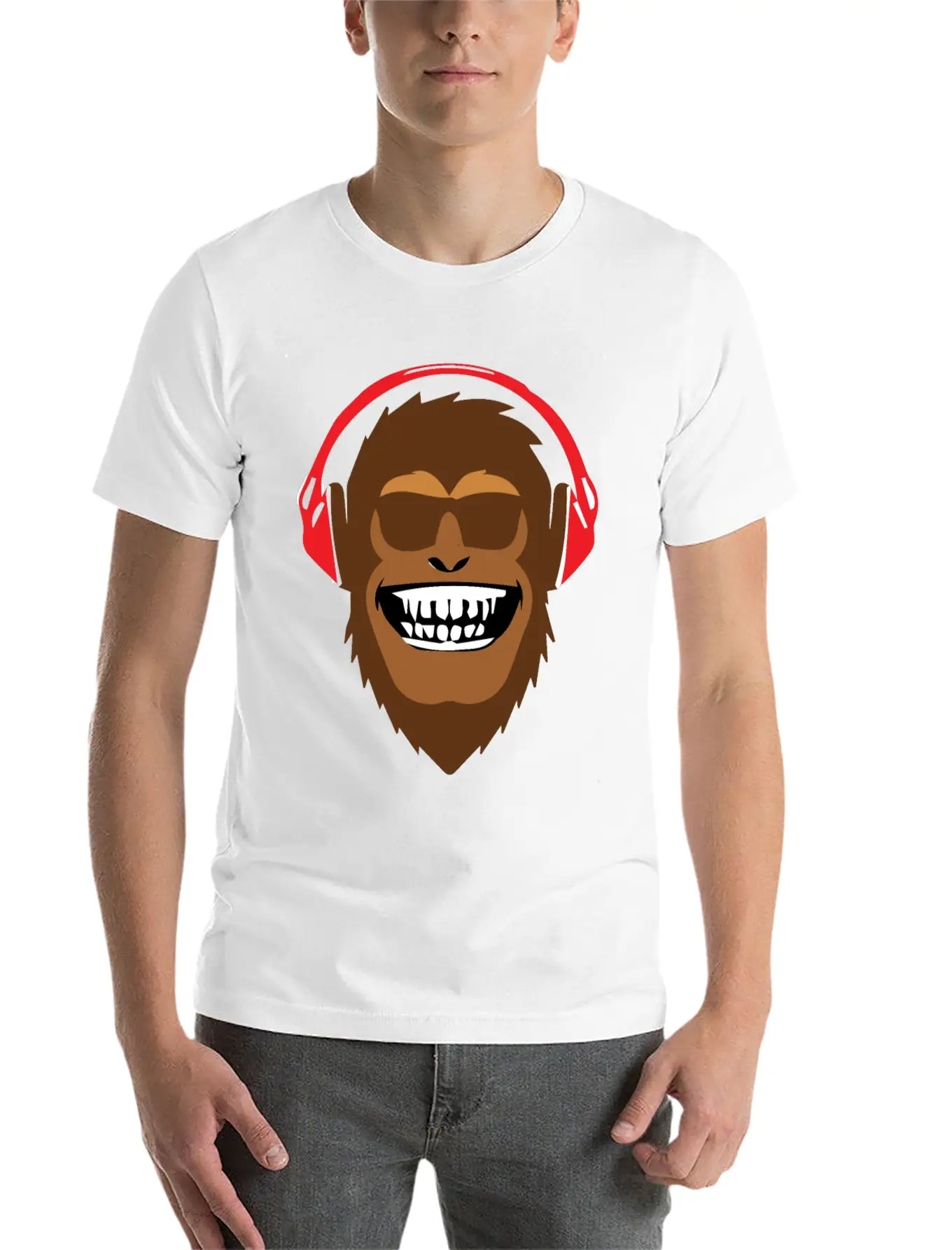 Monkey Music Soft Cotton Short Sleeve Tee ¨C Unisex Wardrobe Staple