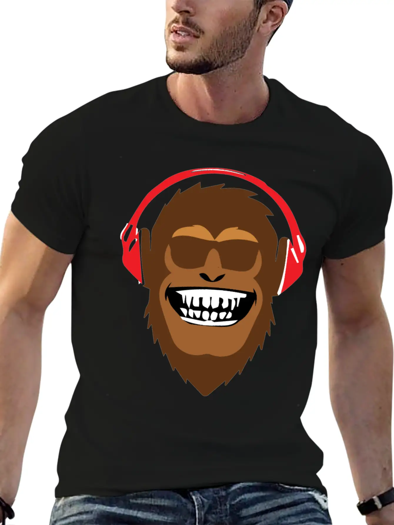 Monkey Music Soft Cotton Short Sleeve Tee ¨C Unisex Wardrobe Staple
