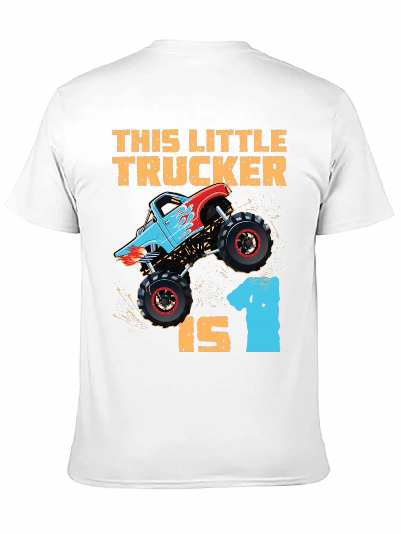 Monster Truck 1st Birthday Basic Graphic T-Shirt ¨C Daily Comfort In Soft Cotton