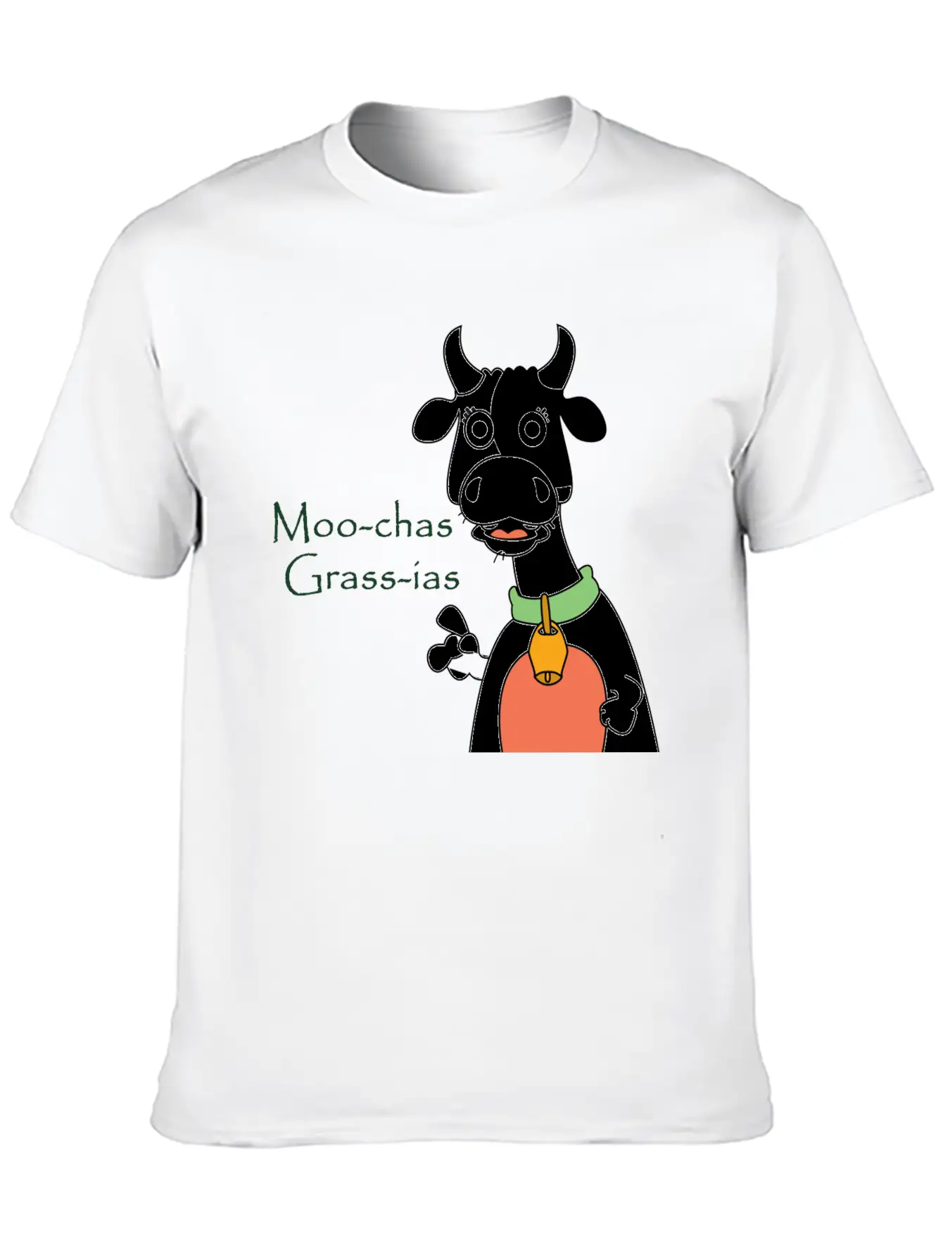Moo-chas Grass-ias Essential Cotton Tee For Daily Outfits ¨C Unisex Style