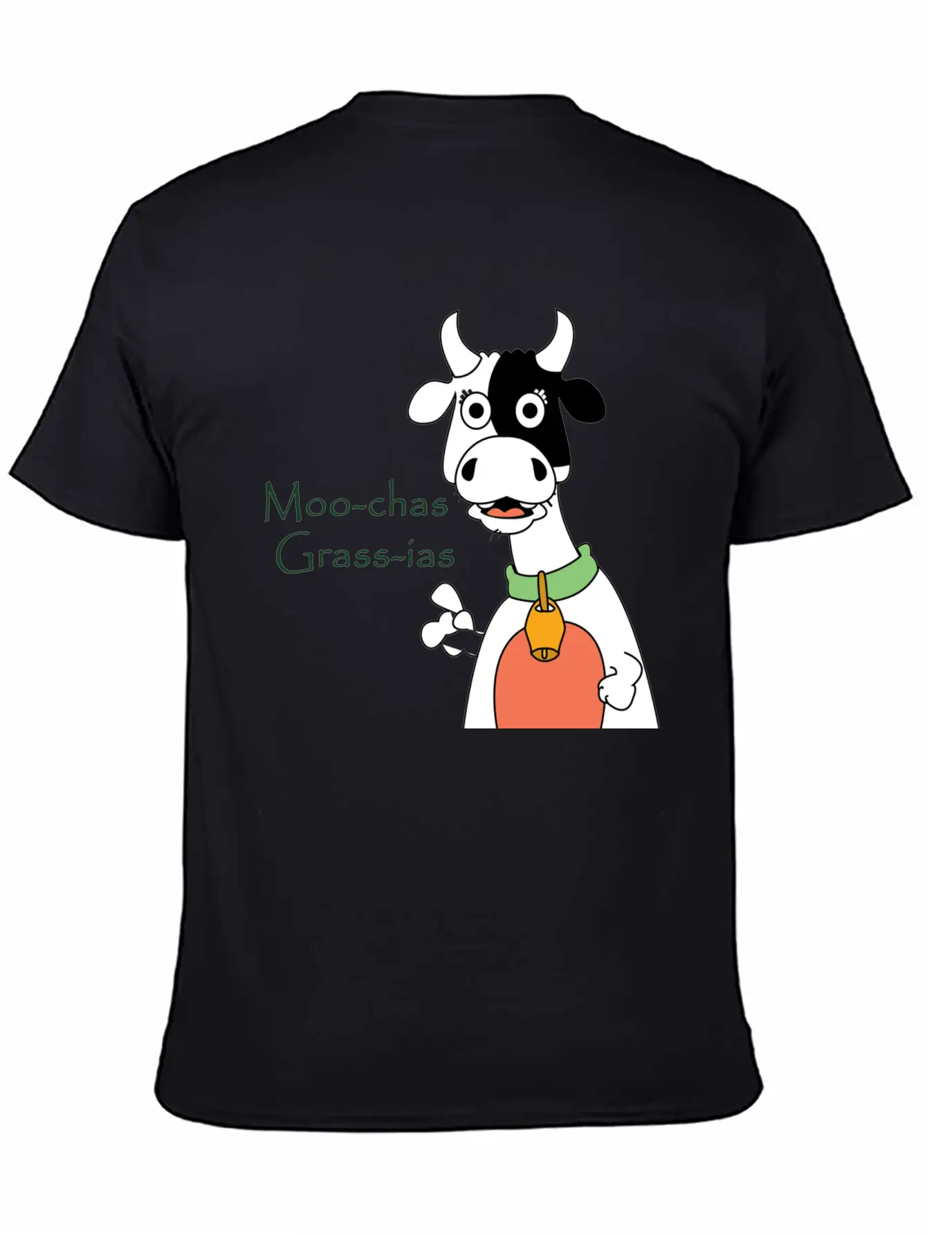 Moo-chas Grass-ias Essential Cotton Tee For Daily Outfits ¨C Unisex Style