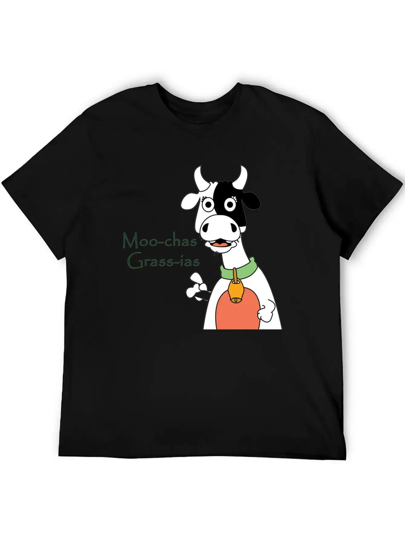 Moo-chas Grass-ias Essential Cotton Tee For Daily Outfits ¨C Unisex Style