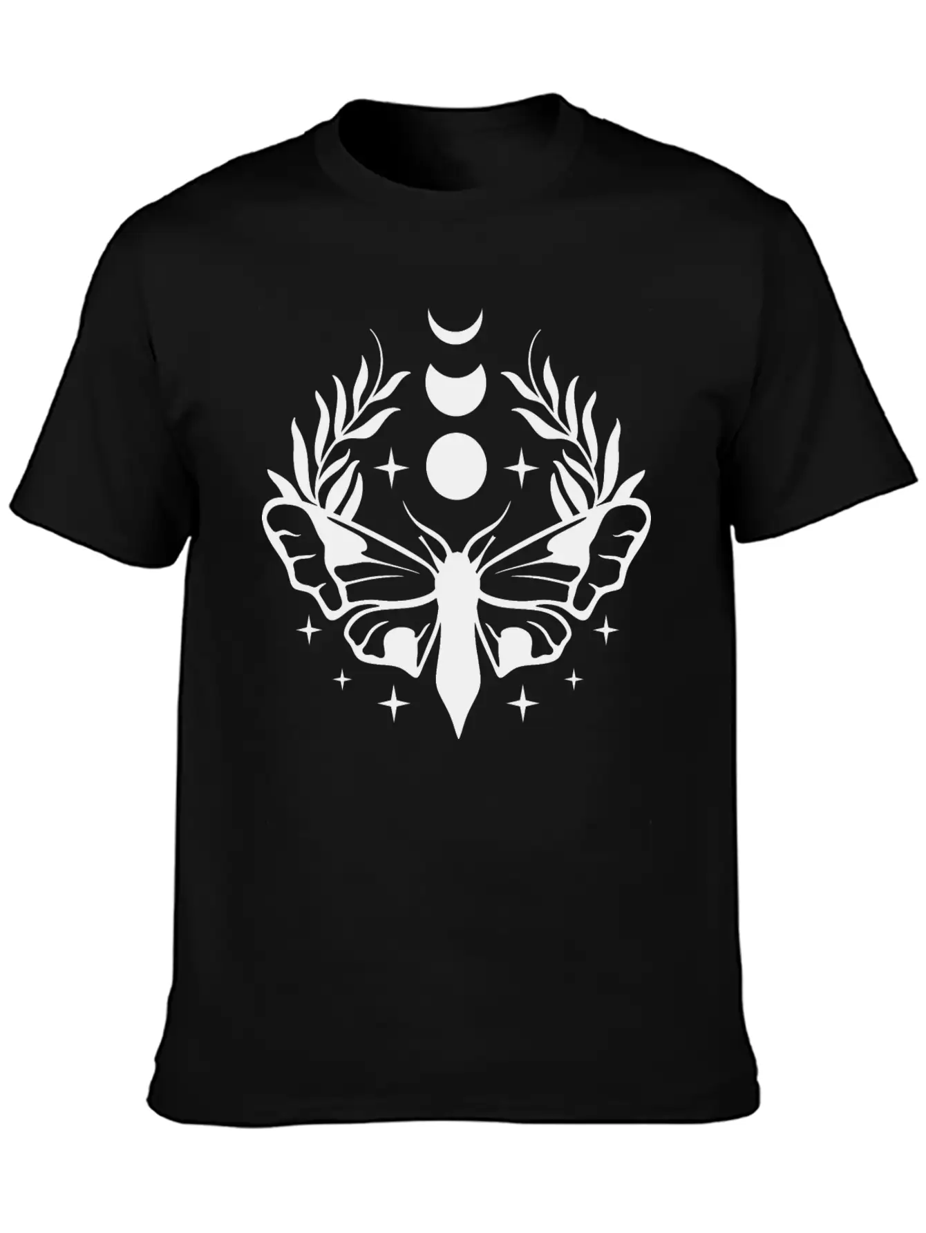 Moon Butterfly Essential Cotton Tee For Daily Outfits ¨C Unisex Style