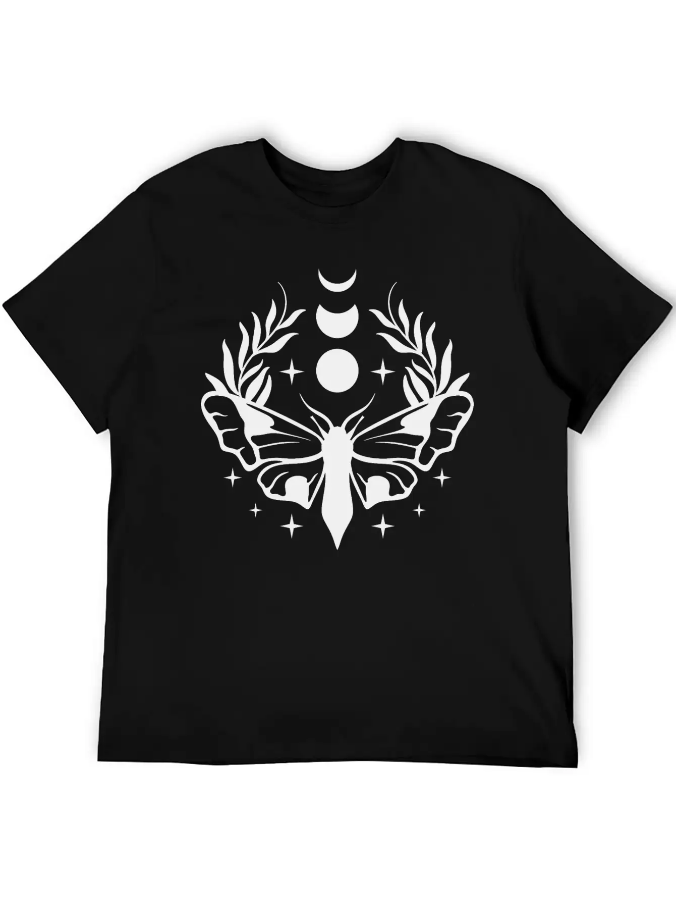 Moon Butterfly Essential Cotton Tee For Daily Outfits ¨C Unisex Style