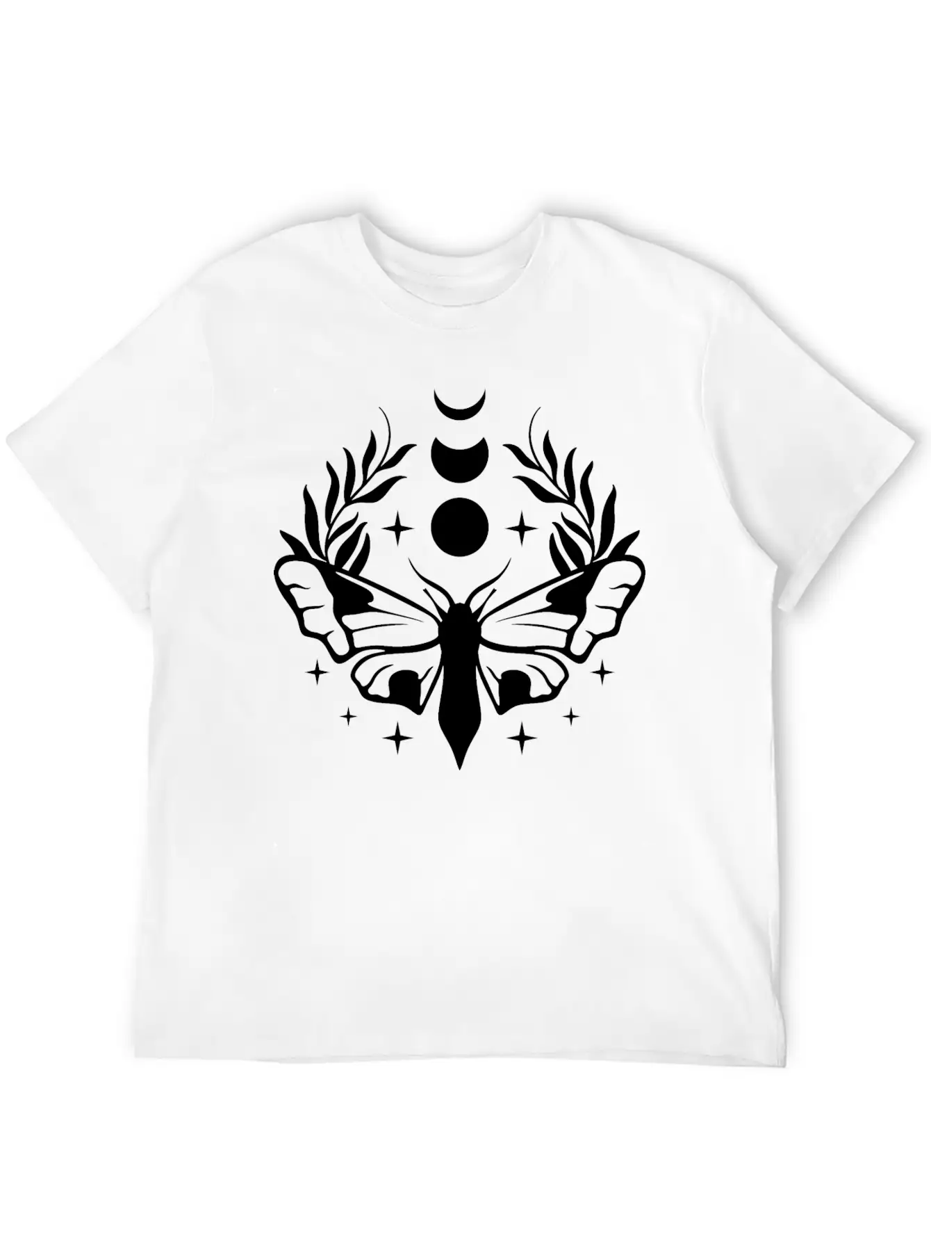 Moon Butterfly Essential Cotton Tee For Daily Outfits ¨C Unisex Style