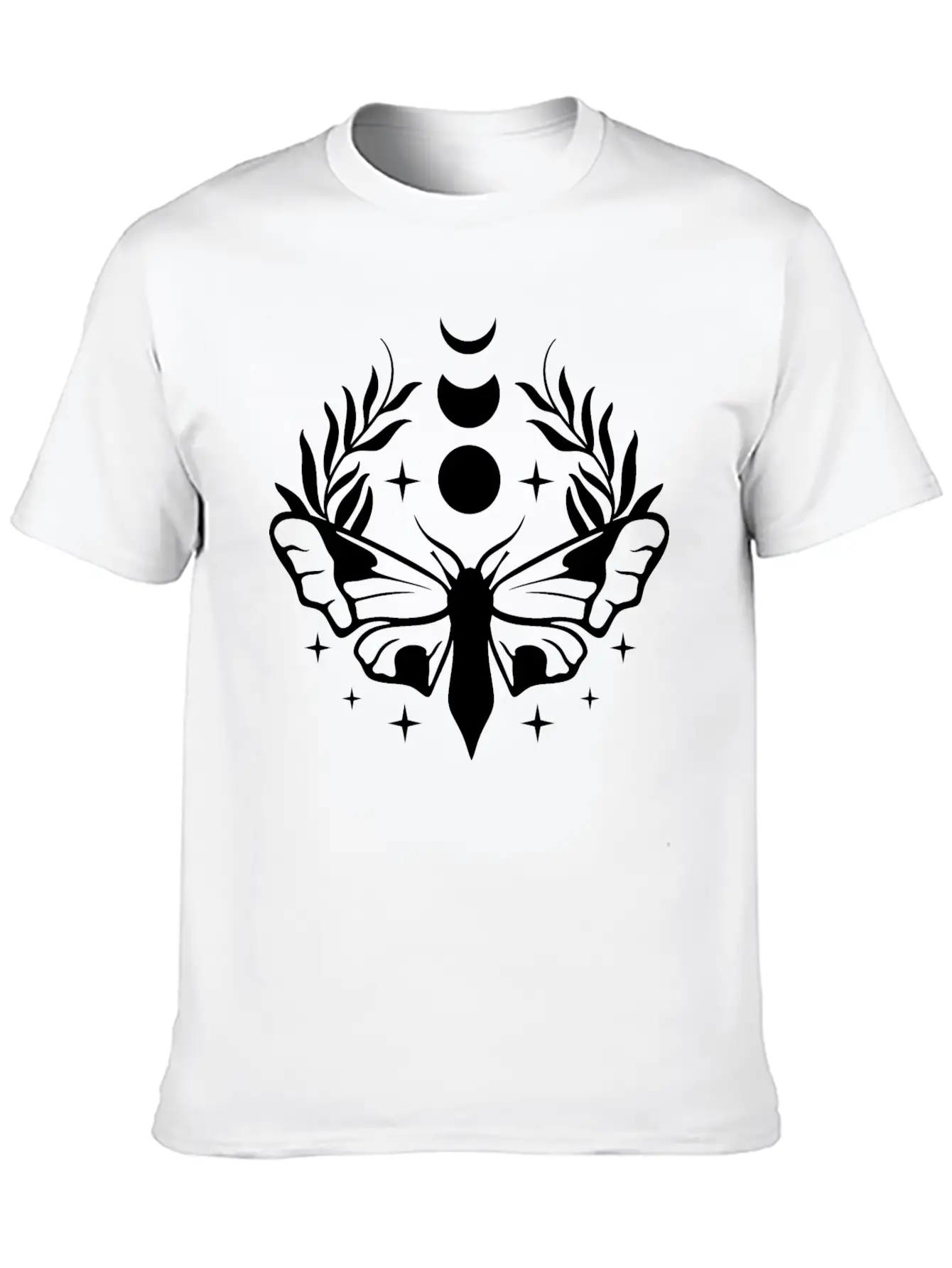 Moon Butterfly Essential Cotton Tee For Daily Outfits ¨C Unisex Style