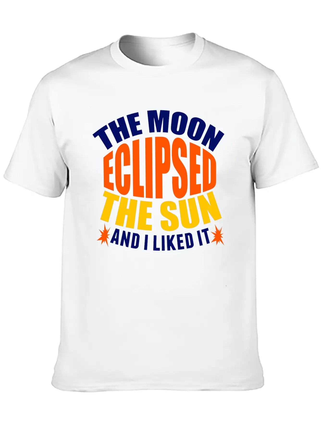 Moon Sun Eclipse Humor Basic Graphic T-Shirt ¨C Daily Comfort In Soft Cotton