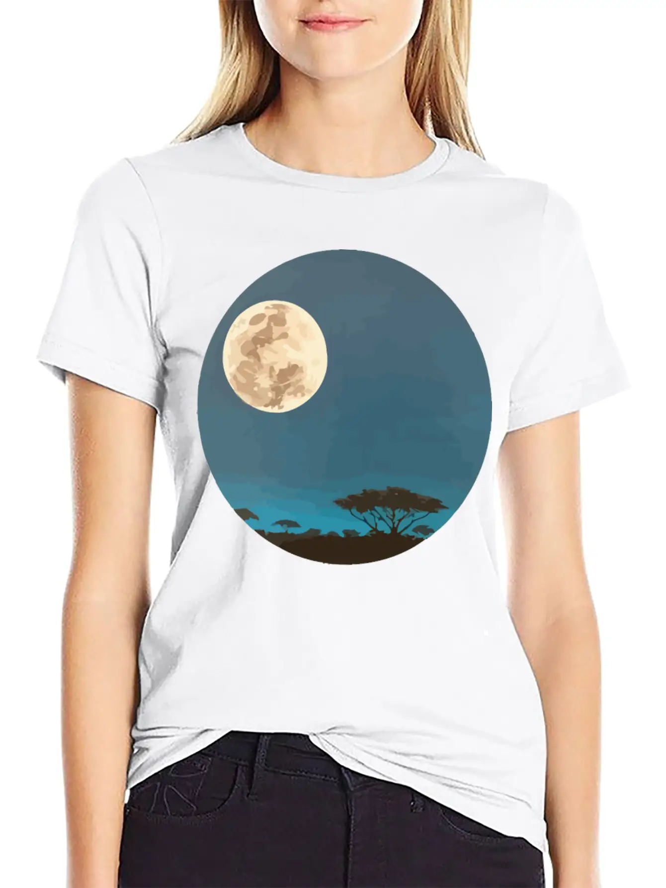 Moonrise Essential Cotton Tee For Daily Outfits ¨C Unisex Style