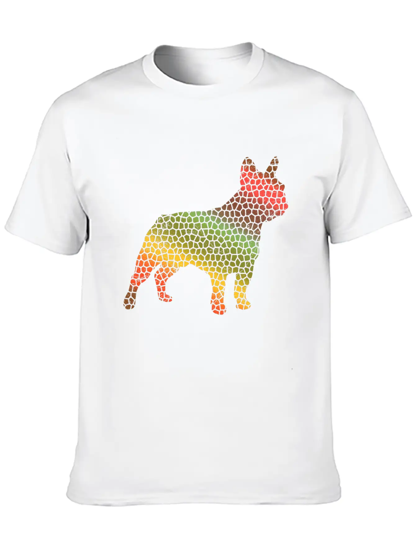 Mosaic French Bulldog Tribal Tattoo Gift Idea Soft Cotton Short Sleeve Tee ¨C Unisex Wardrobe Staple