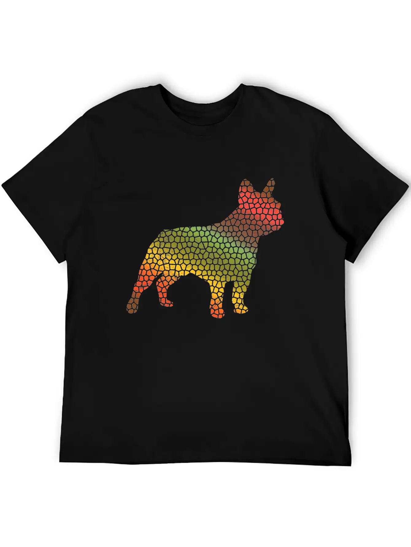 Mosaic French Bulldog Tribal Tattoo Gift Idea Soft Cotton Short Sleeve Tee ¨C Unisex Wardrobe Staple