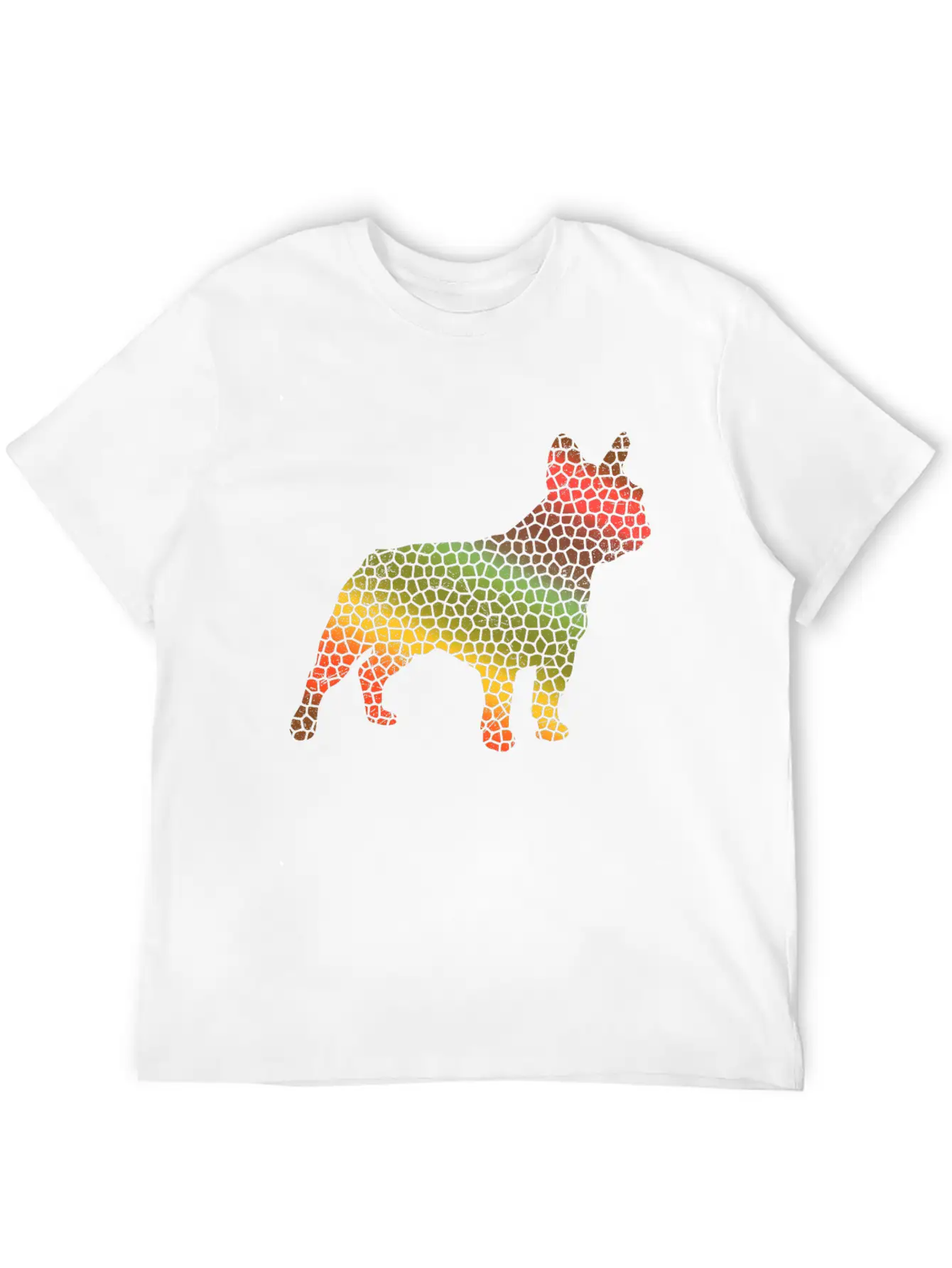 Mosaic French Bulldog Tribal Tattoo Gift Idea Soft Cotton Short Sleeve Tee ¨C Unisex Wardrobe Staple