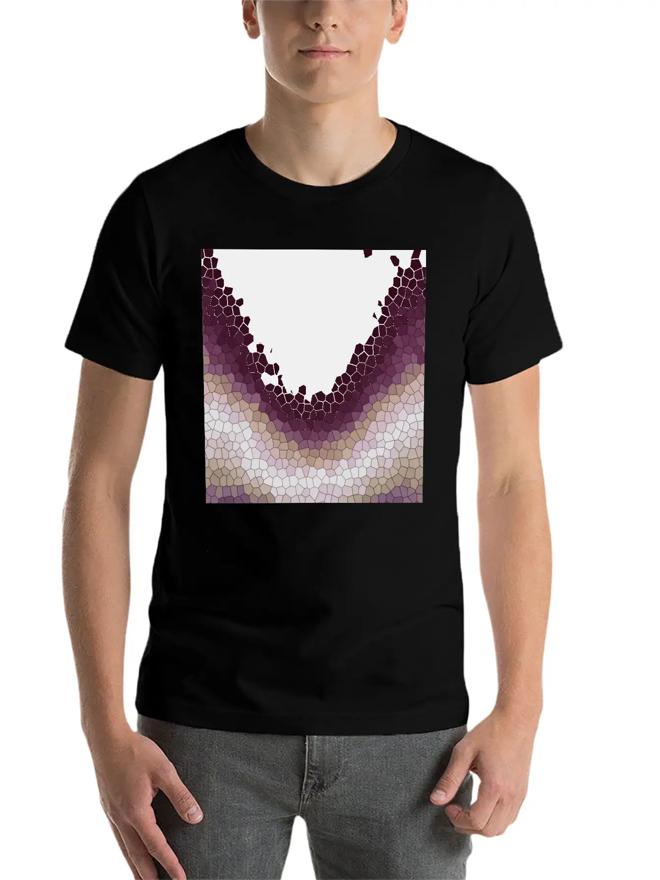 Mosaic Soft Cotton Short Sleeve Tee ¨C Unisex Wardrobe Staple