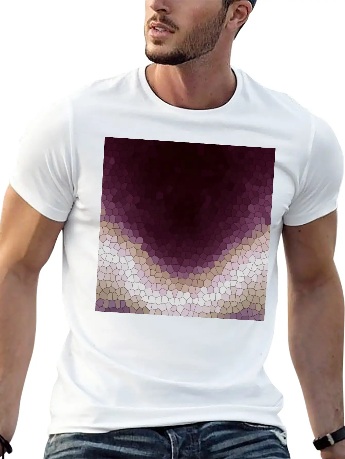 Mosaic Soft Cotton Short Sleeve Tee ¨C Unisex Wardrobe Staple