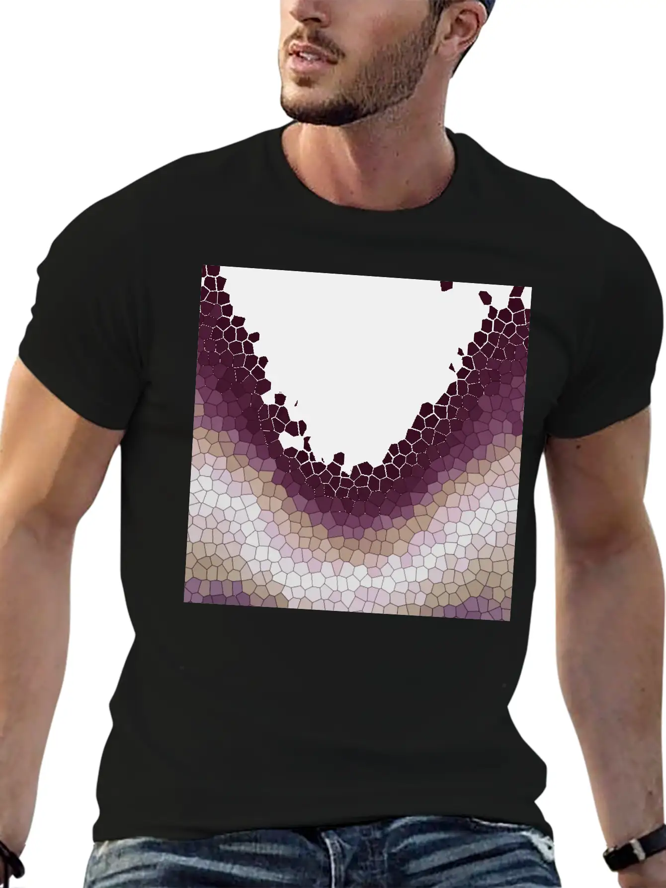 Mosaic Soft Cotton Short Sleeve Tee ¨C Unisex Wardrobe Staple