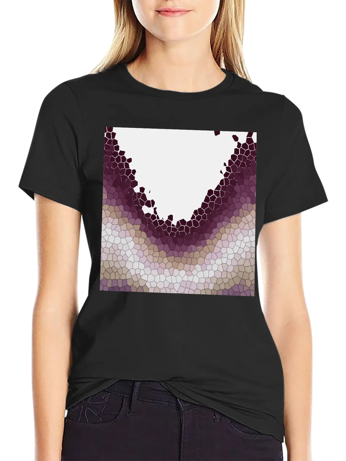 Mosaic Soft Cotton Short Sleeve Tee ¨C Unisex Wardrobe Staple