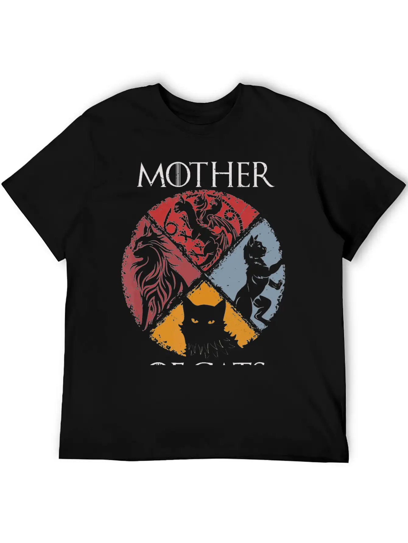Mother Of Cats Shirt Cat Lovers Cat Mom Basic Graphic T-Shirt ¨C Daily Comfort In Soft Cotton