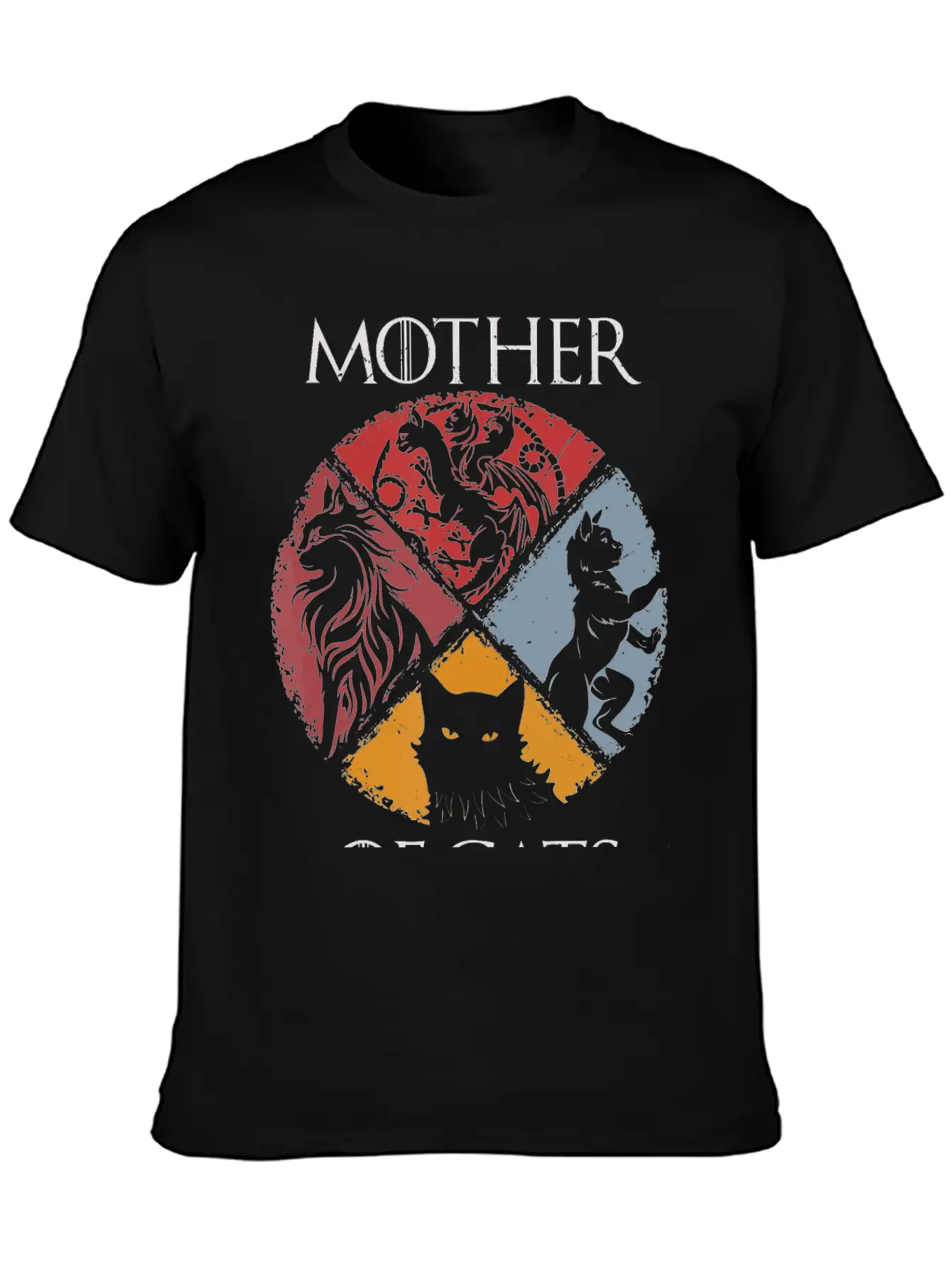 Mother Of Cats Shirt Cat Lovers Cat Mom Basic Graphic T-Shirt ¨C Daily Comfort In Soft Cotton
