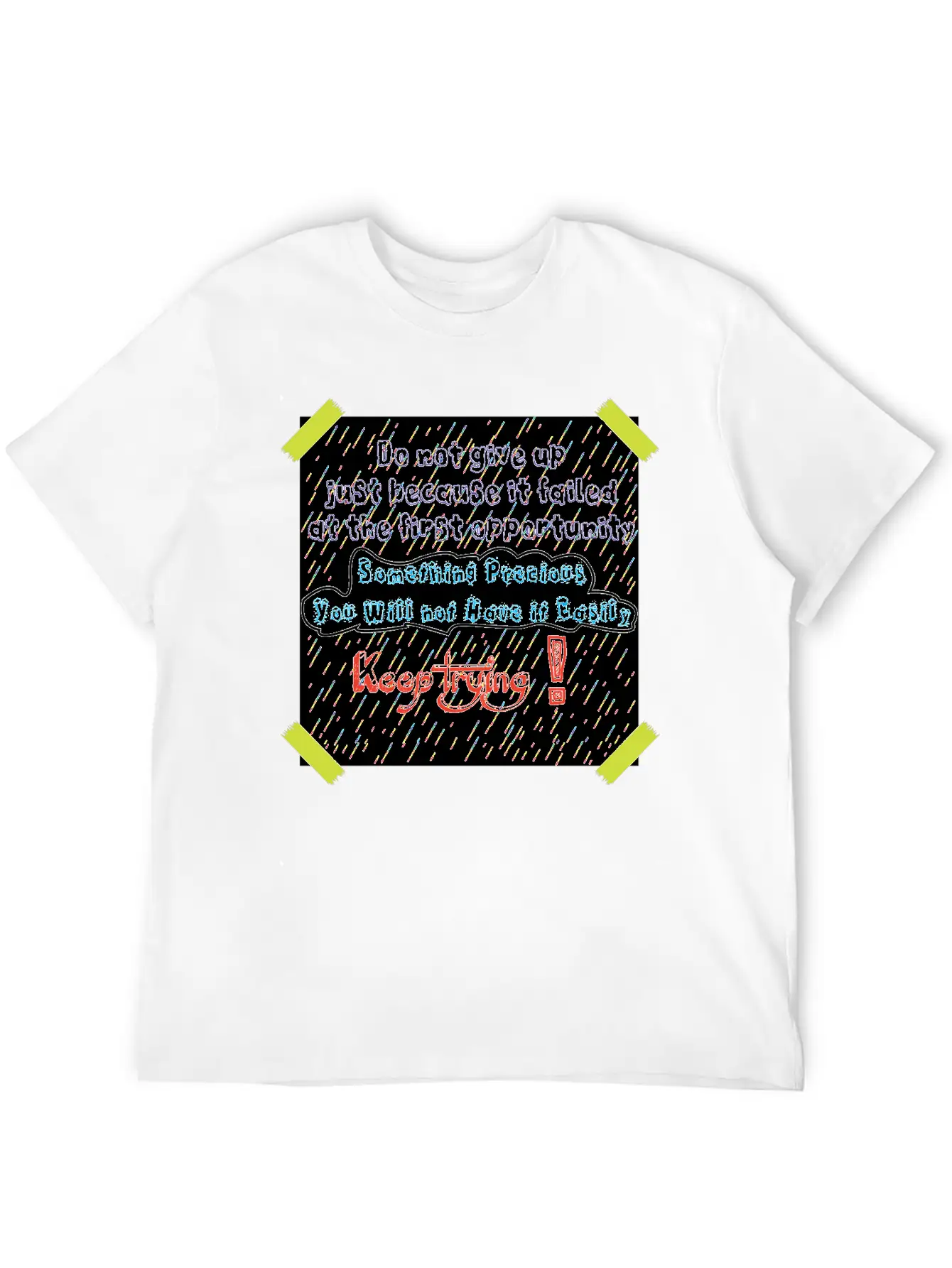 Motivation Rain Basic Graphic T-Shirt ¨C Daily Comfort In Soft Cotton