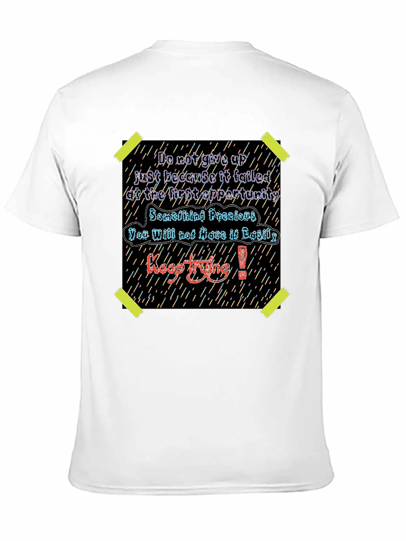 Motivation Rain Basic Graphic T-Shirt ¨C Daily Comfort In Soft Cotton
