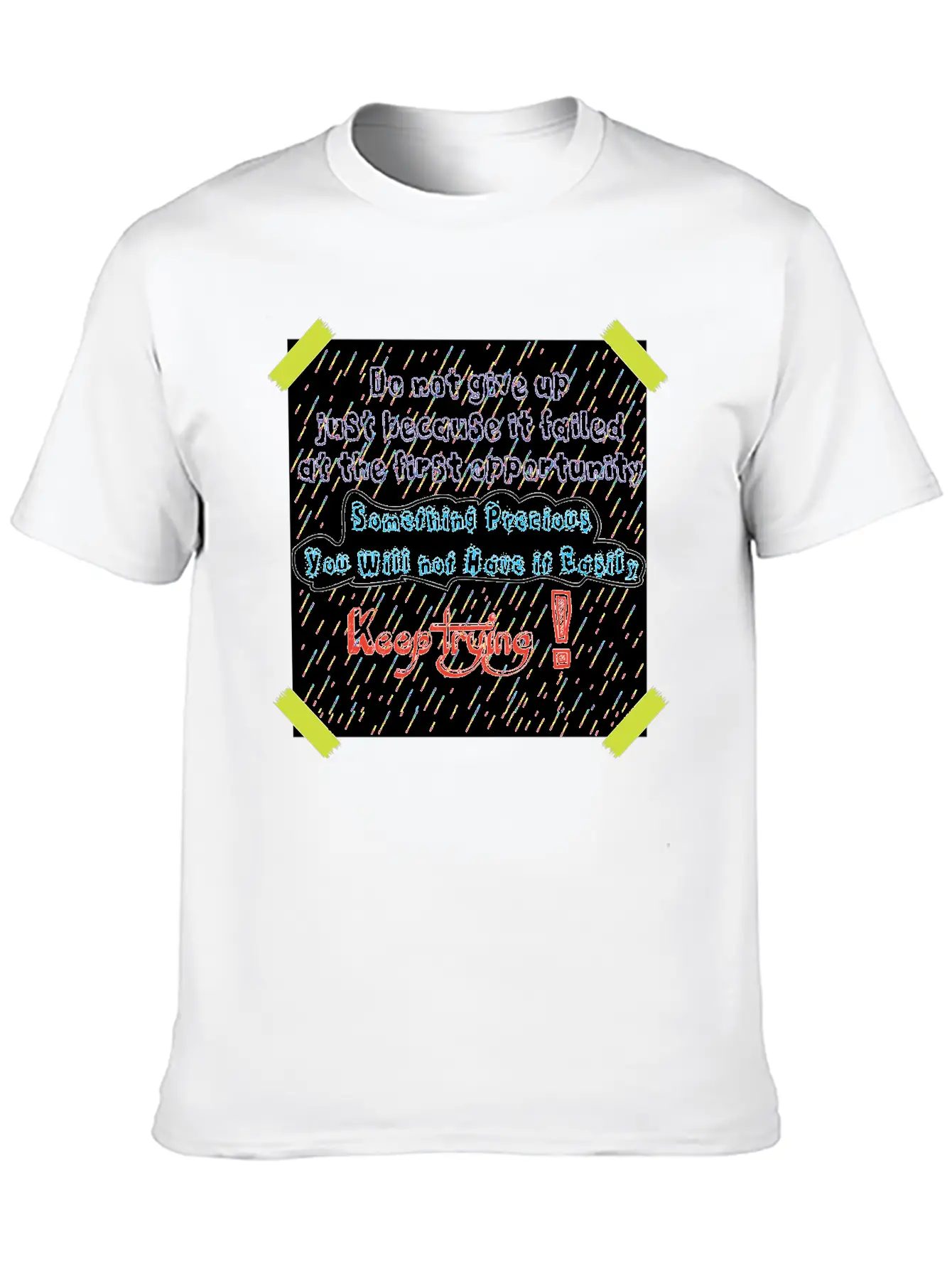 Motivation Rain Basic Graphic T-Shirt ¨C Daily Comfort In Soft Cotton