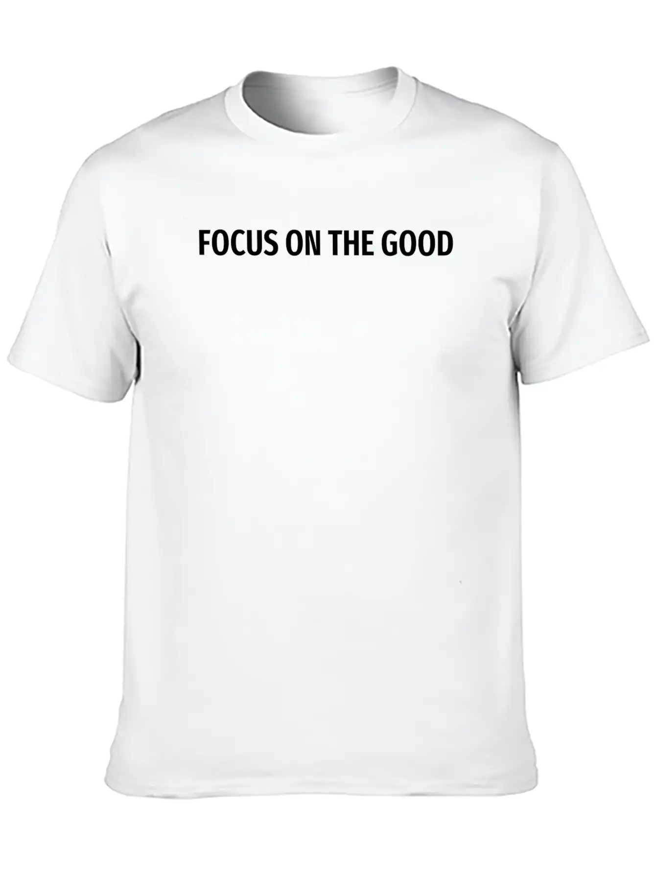 Motivational Shirt Focus On The Good Basic Graphic T-Shirt ¨C Daily Comfort In Soft Cotton