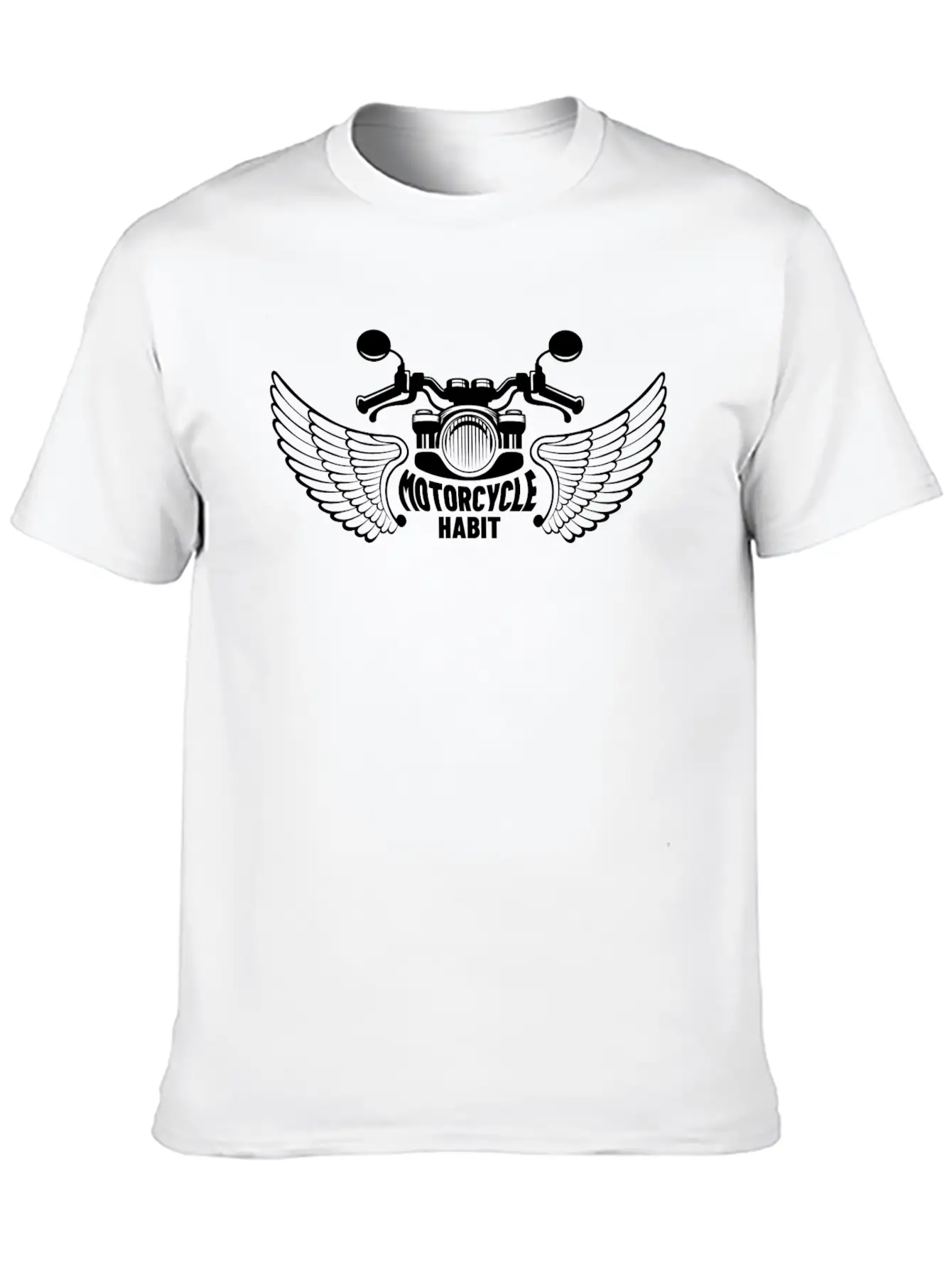 Motorcycle Habit Basic Graphic T-Shirt ¨C Daily Comfort In Soft Cotton